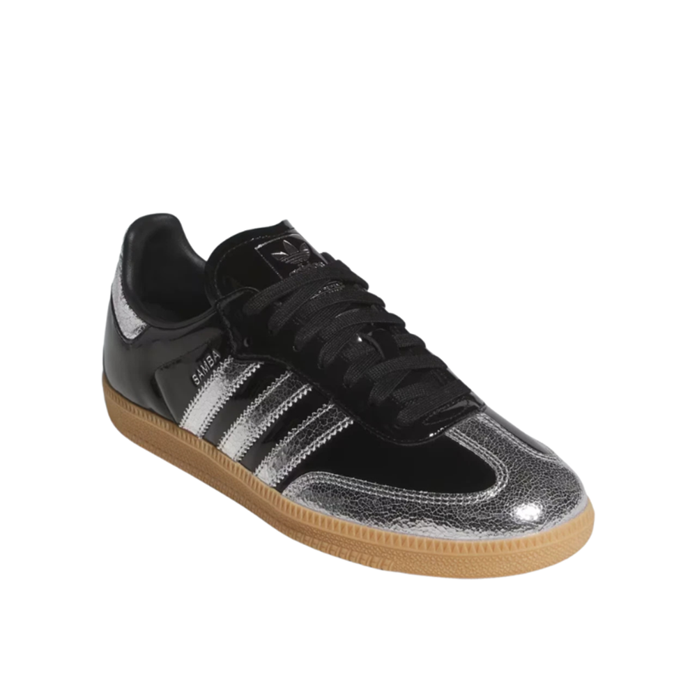 Men's Adidas Samba OG "Core Black/Silver Metallic" - KI0172