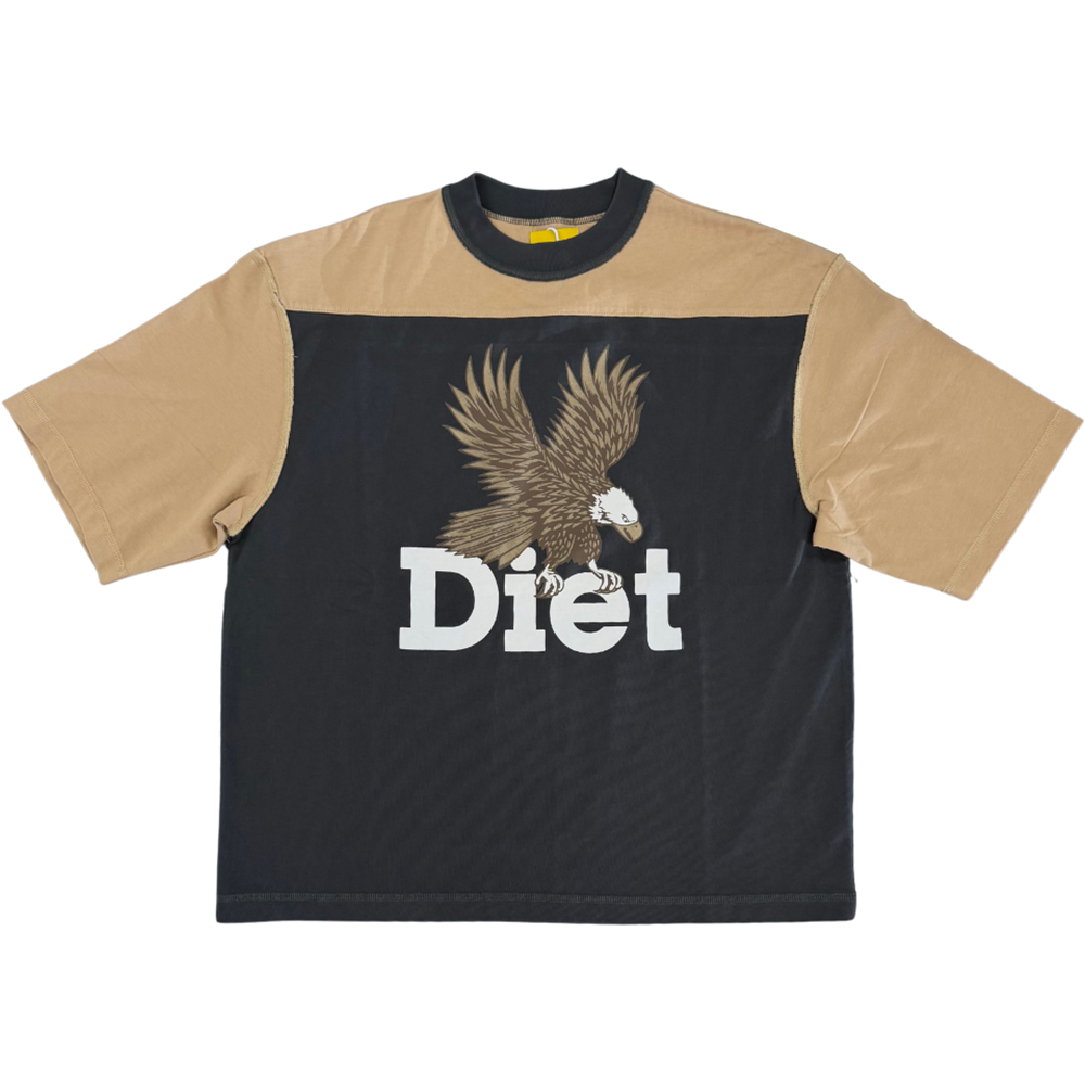 Diet Starts Monday Eagle Yoke Tee - Tan/Vintage Black - DSM-HOL2501-029