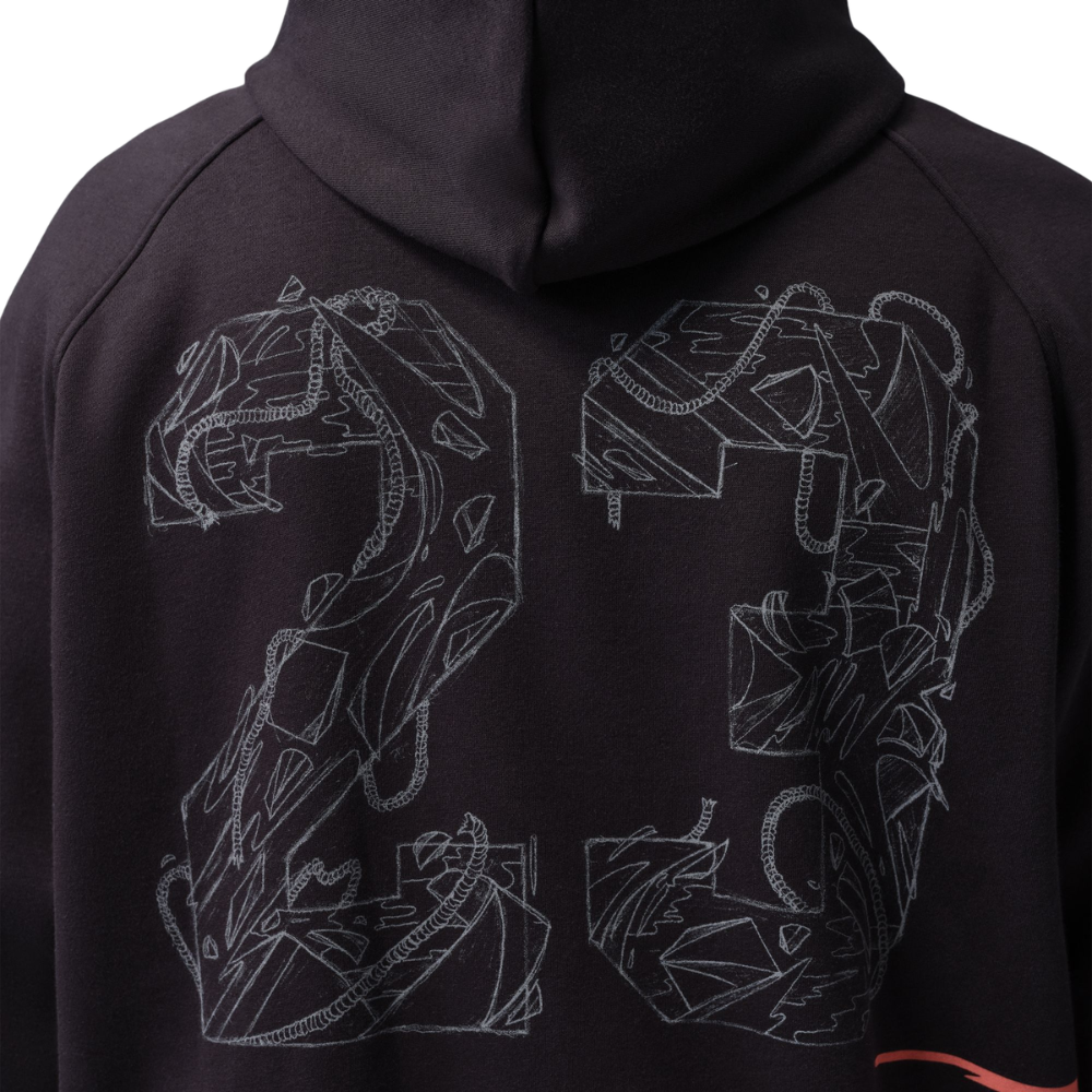 Jordan Brooklyn Fleece Hoodie - BLACK - IQ7449-010