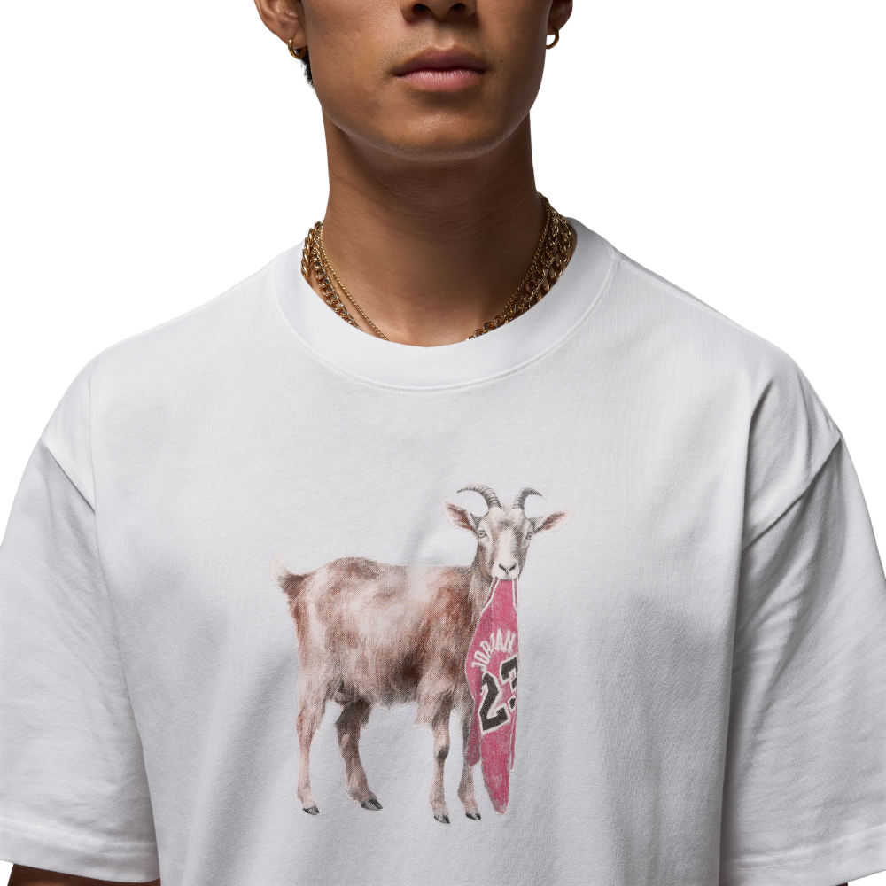 Men's Jordan Goat Tee -White/black-IF0786-100