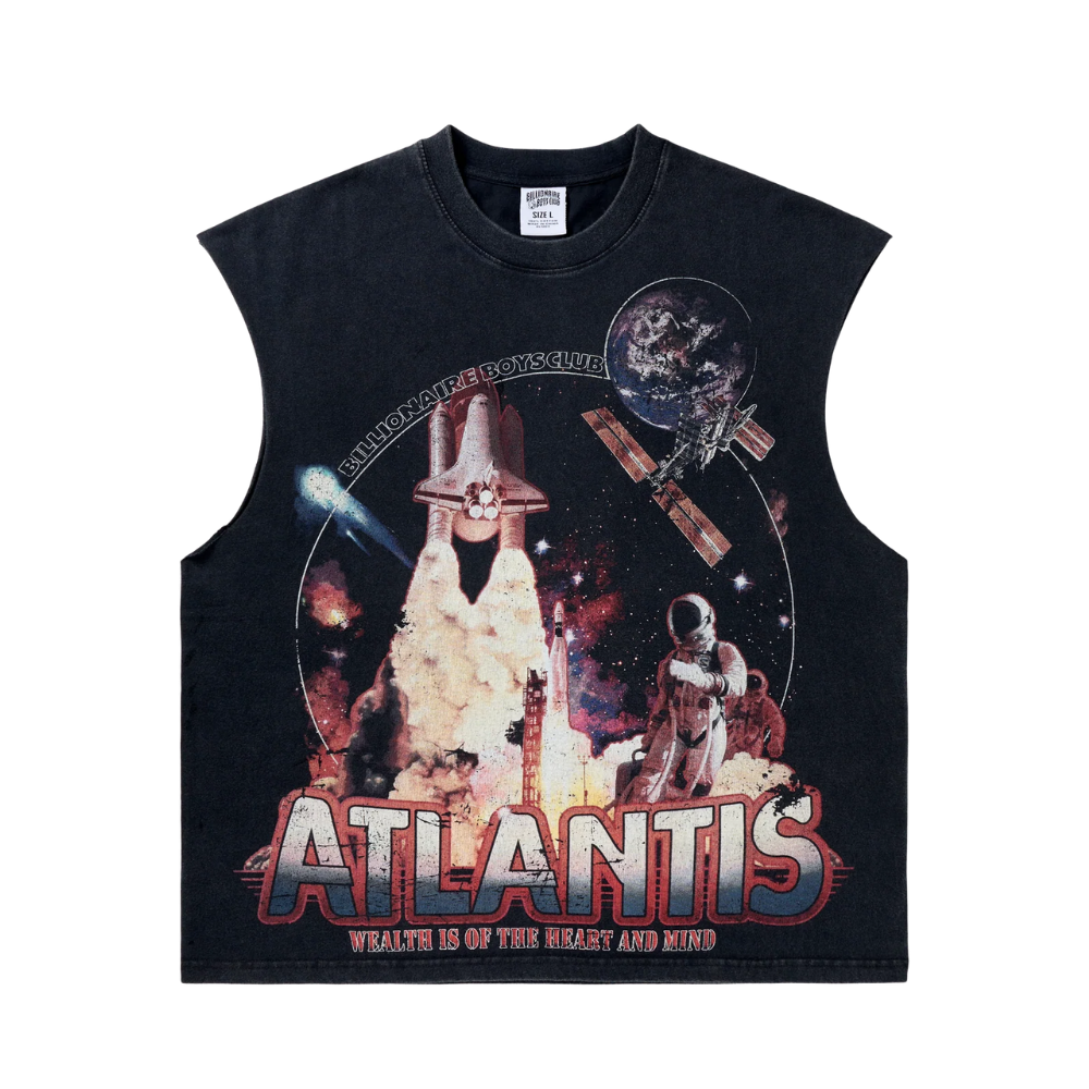 Billionaire Boys Club BB New Atlantis Tank T-Shirt - Black - 861-3309
