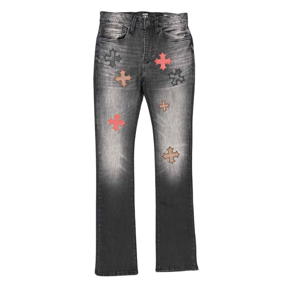 Jordan Craig Super Skinny Stacked Pants-Black Shadow - JTFP2344