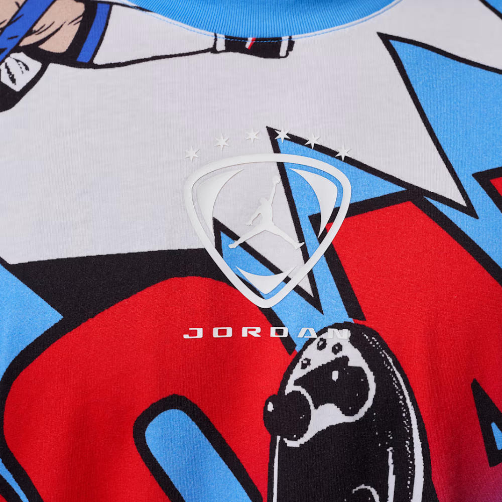 Jordan Brooklyn Graphic T- Shirt- Blue-IO0012-100