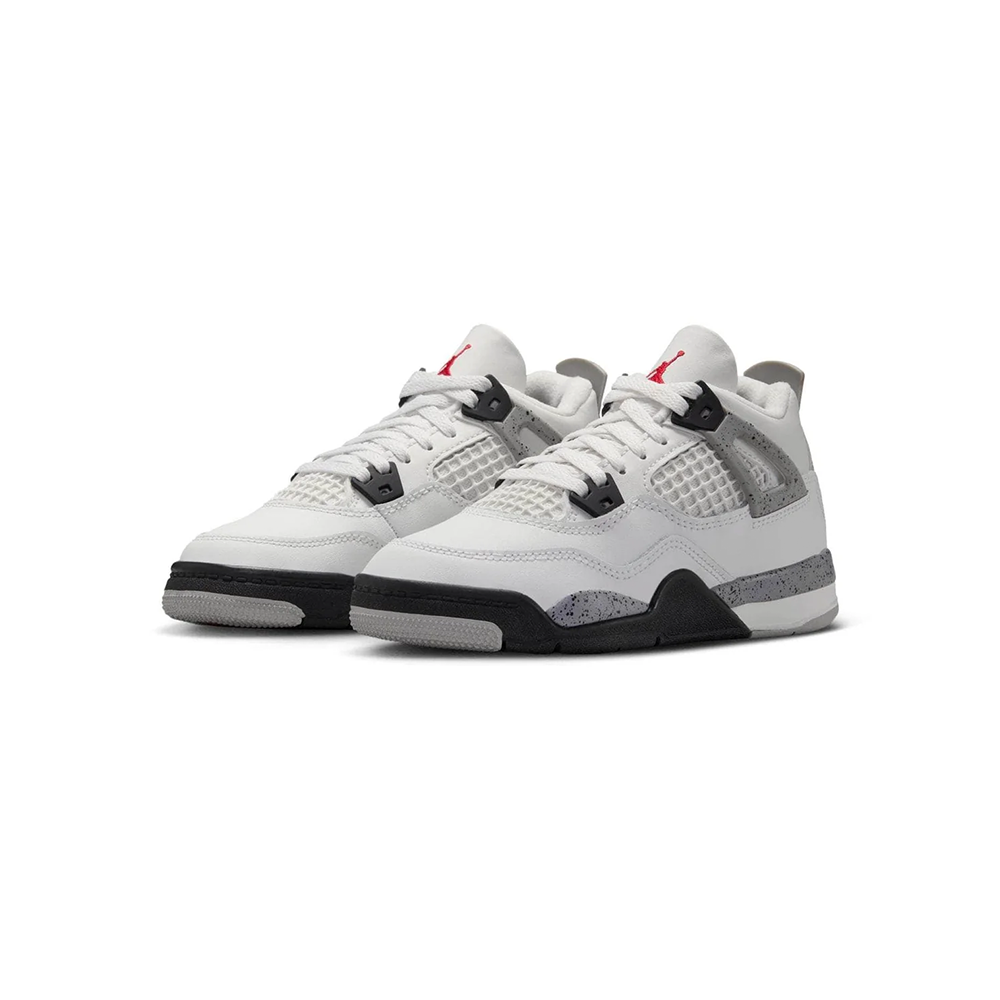 Preschool Jordan 4 Retro 'White Cement' -IB4388-100