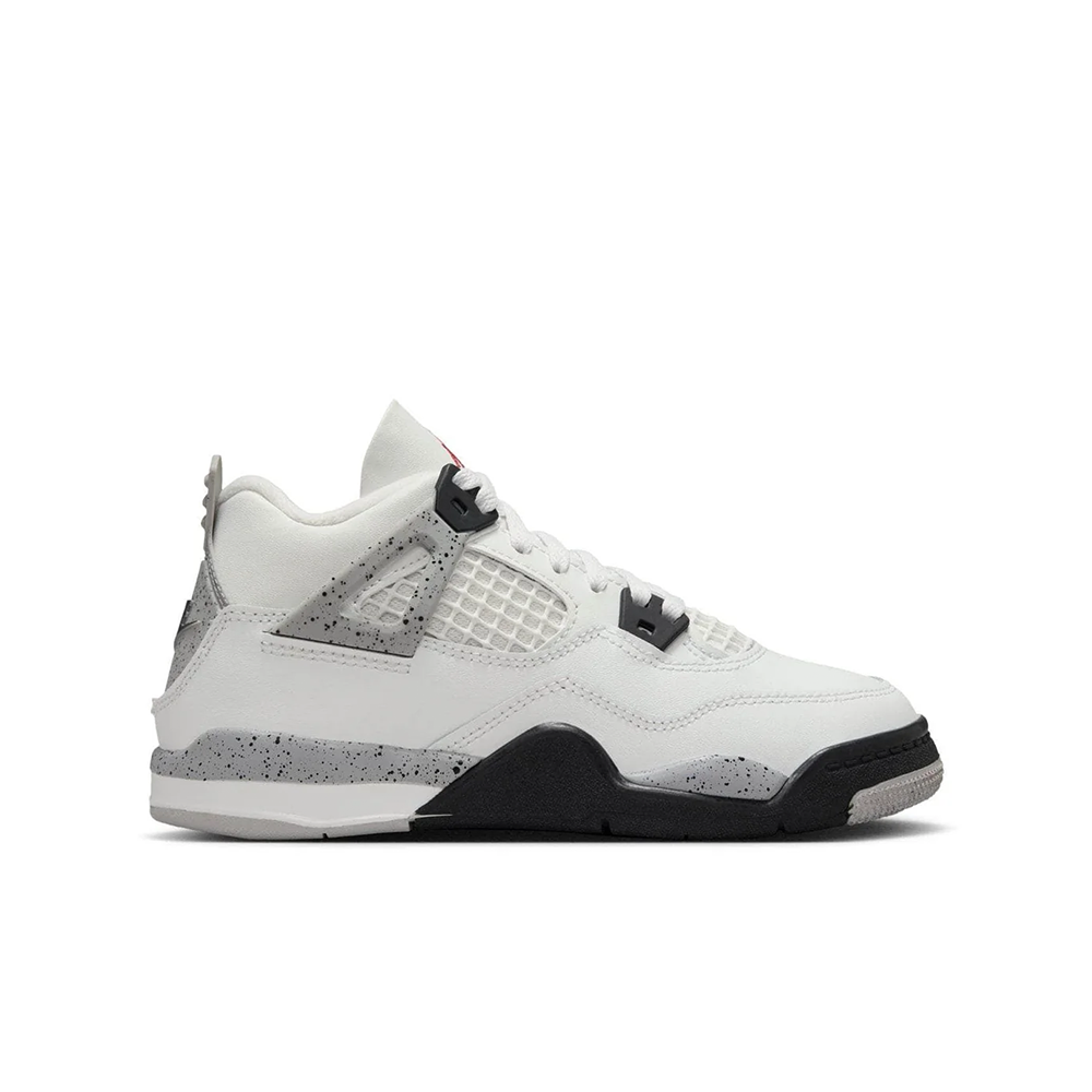 Preschool Jordan 4 Retro 'White Cement' -IB4388-100