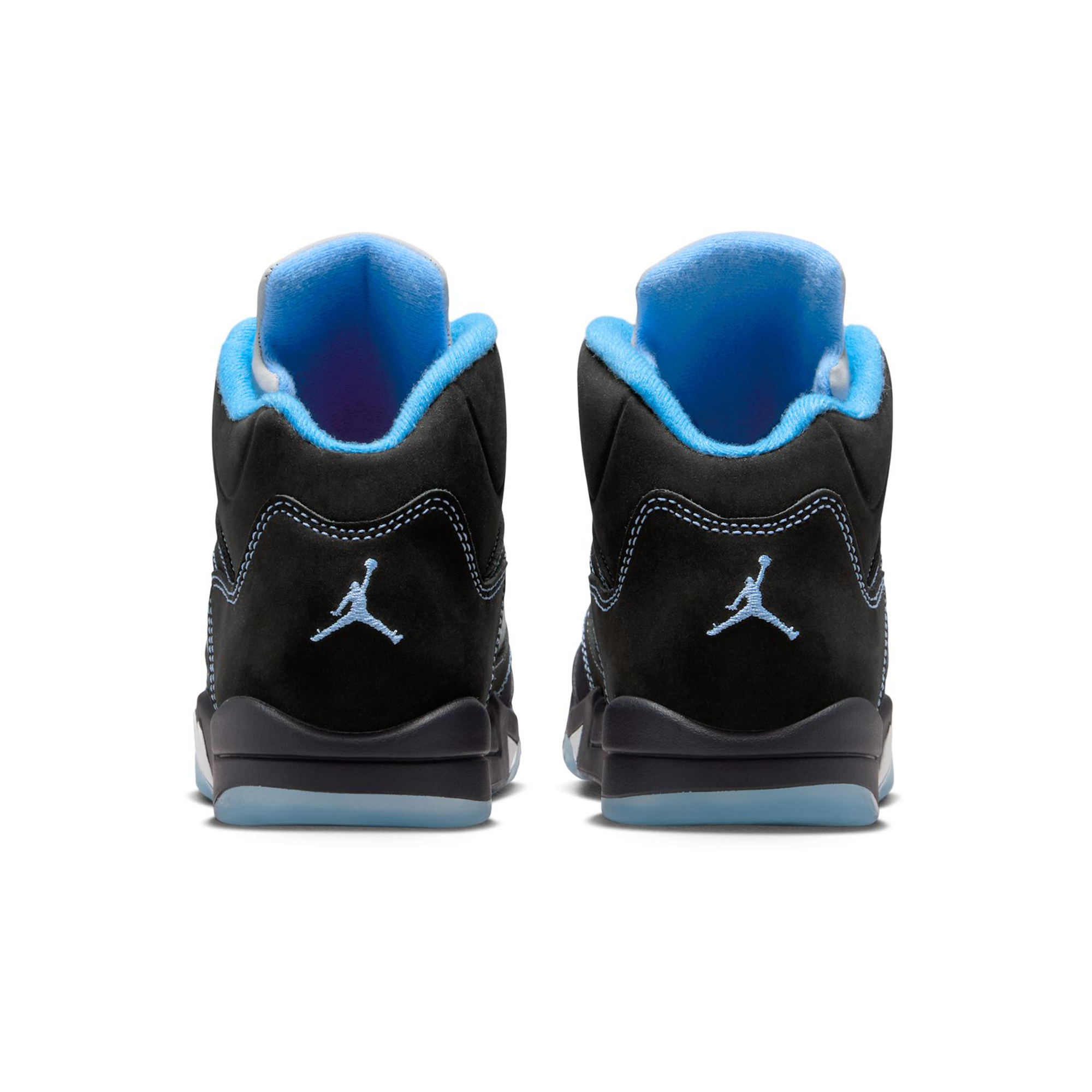 Preschool Jordan 5 Retro 'Black University Blue' - 440889-008