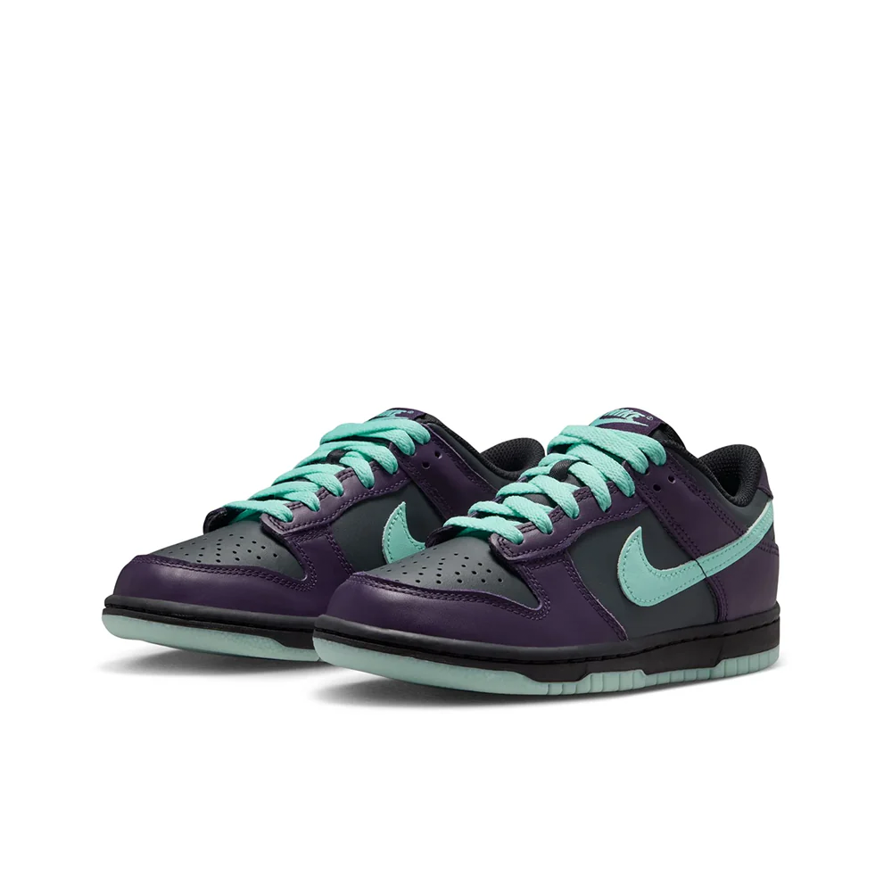 Grade School Nike Dunk Low 'DK Smoke Grey/Artisan Teal' - FB9109-013