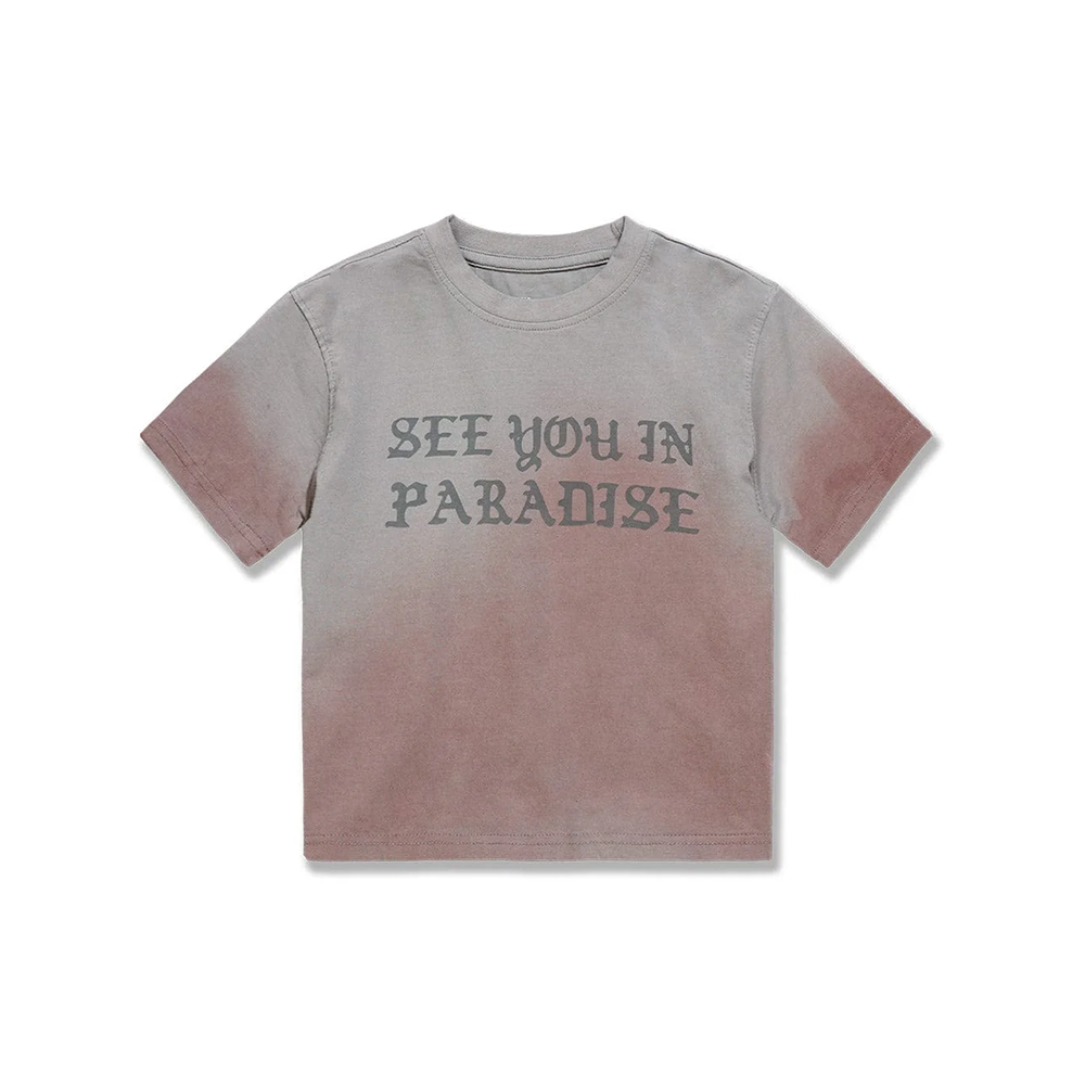 Kids Jordan Craig SYIP Cropped T-Shirt-Cement Wash-9120AK