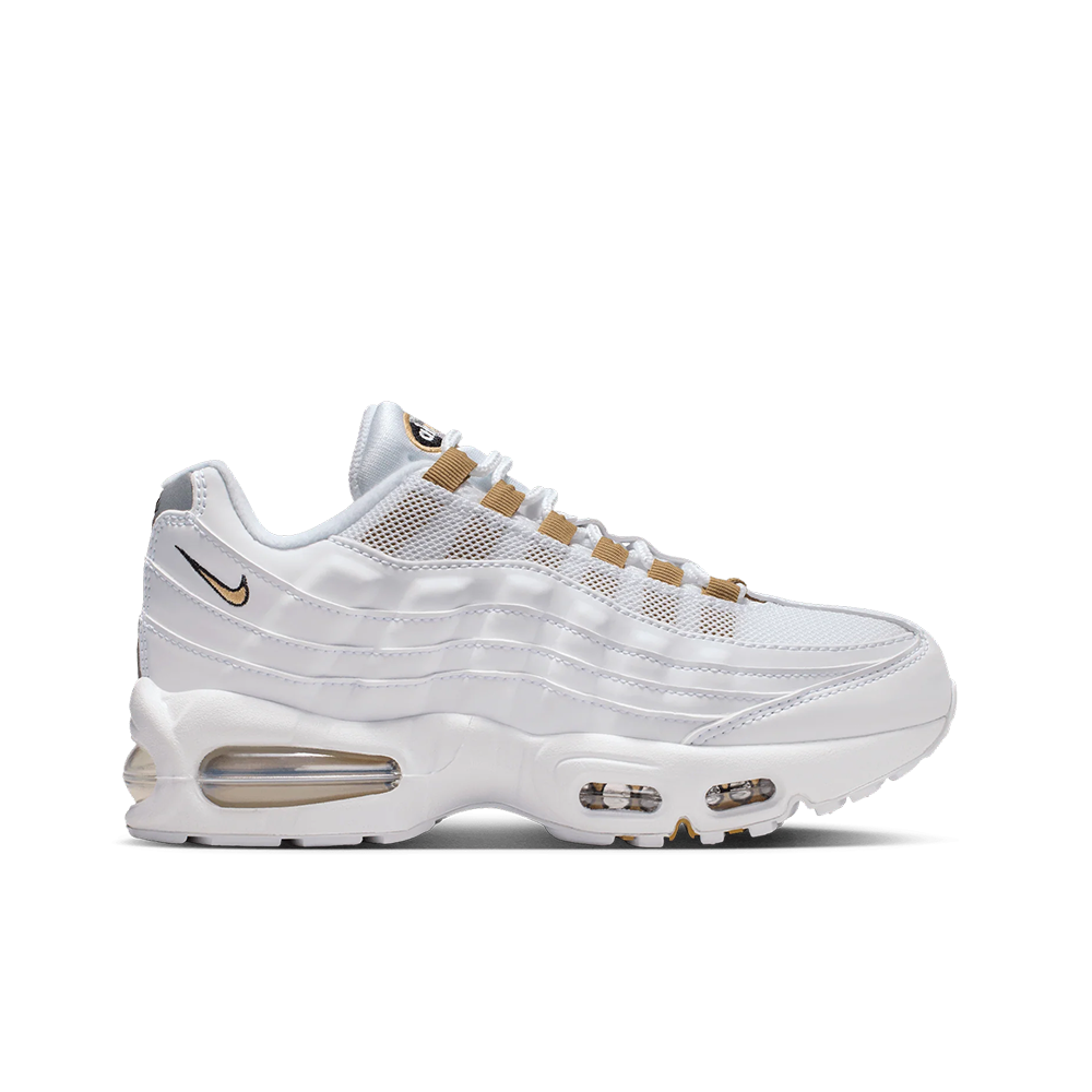 Grade School Nike Air Max 95 BB LTR 'White/Gold' - II4130-102