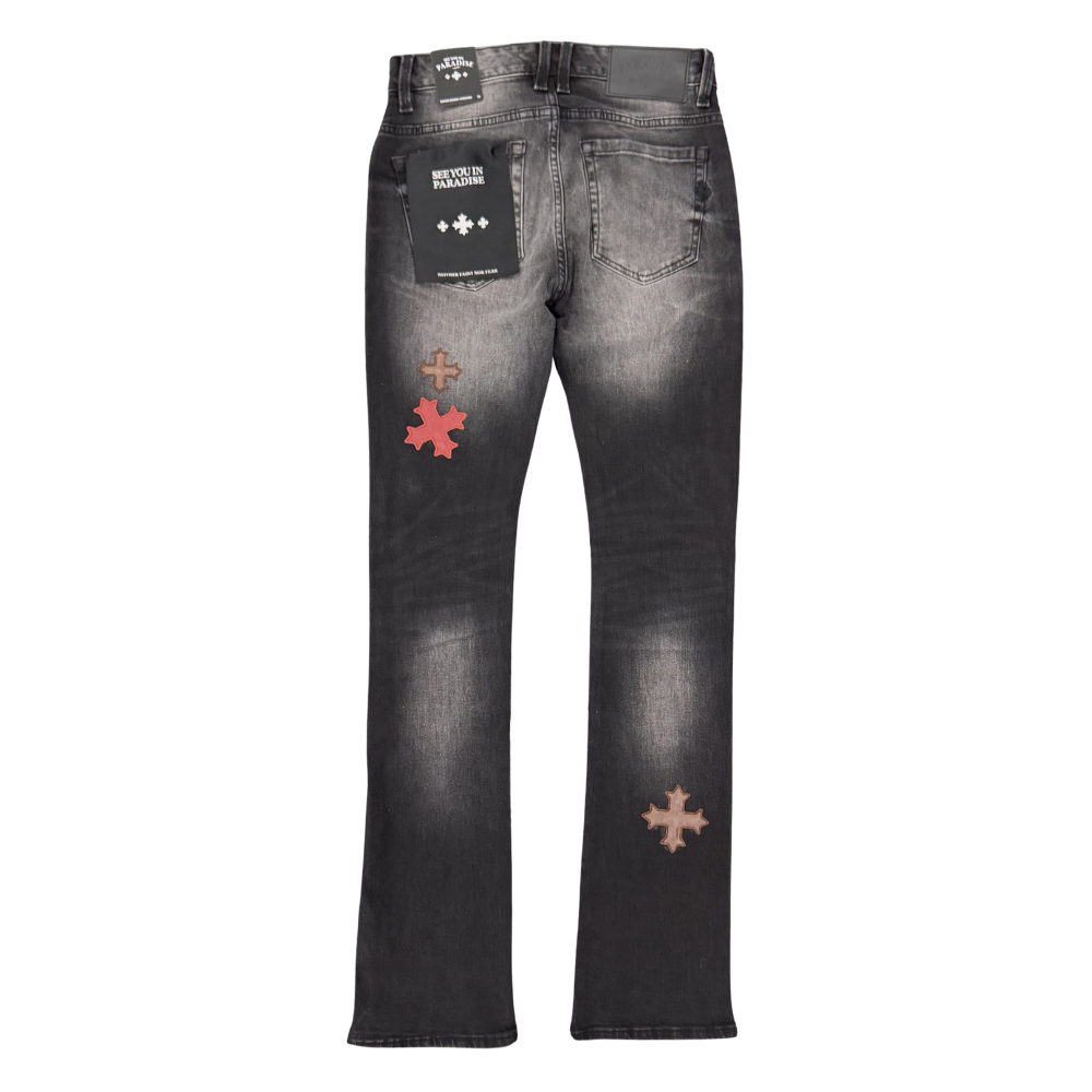 Jordan Craig Super Skinny Stacked Pants-Black Shadow - JTFP2344