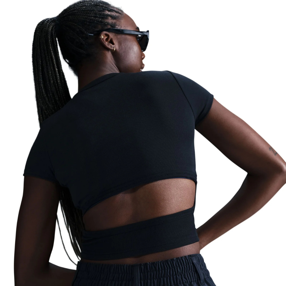 WMNS Nike Sportswear Cropped T-Shirt-Black-HJ0719-010