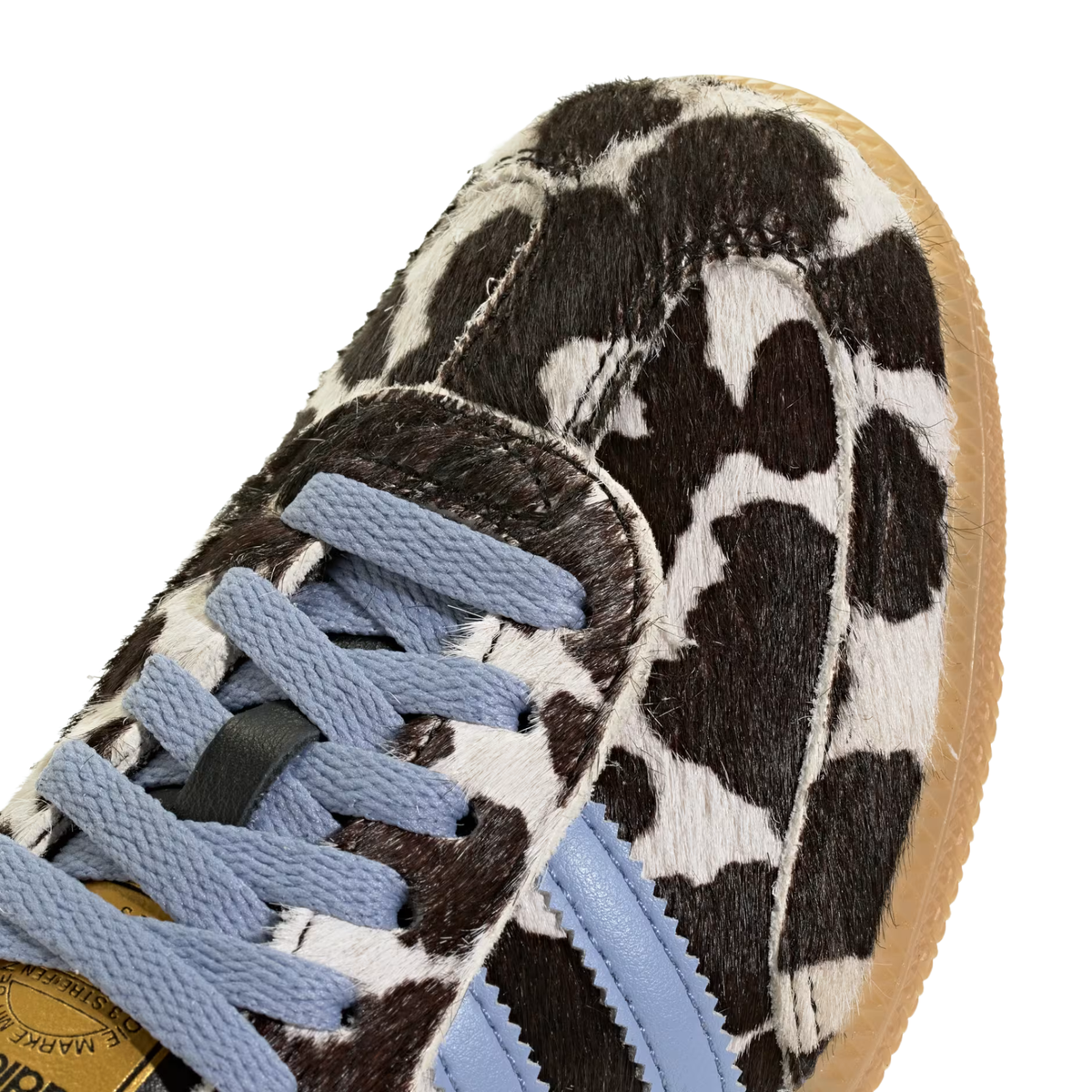 Women's Adidas Samba OG 'Cow Print Chalk Blue' - KJ7448