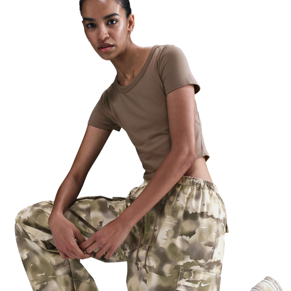 WMNS Nike NSW Overzised Camo Cargo-Beige/Brown-HM9015-104