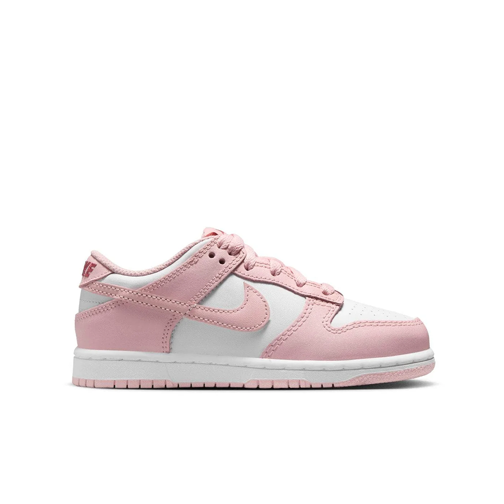 Preschool Nike Dunk Low 'White/Pomegranate' - HV0930-100