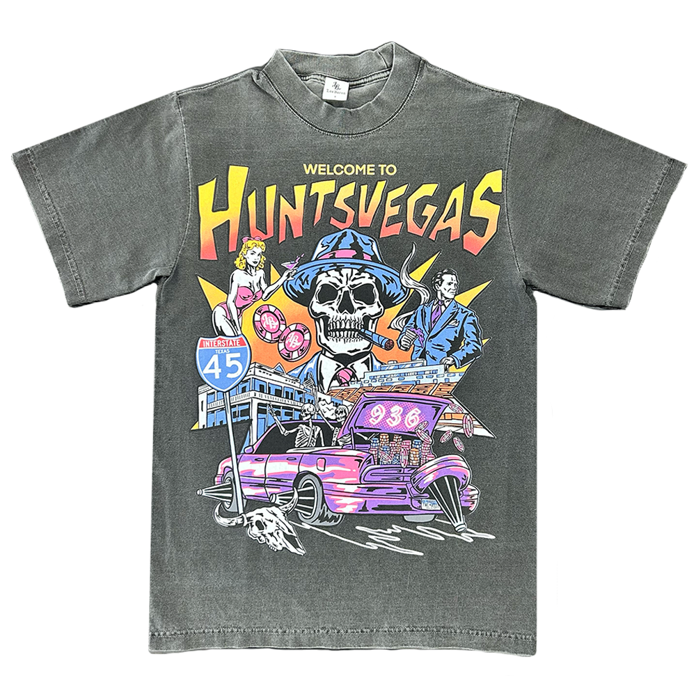 LEE BARON 'HUNTSVEGAS' 3.0 TEE-GRAY