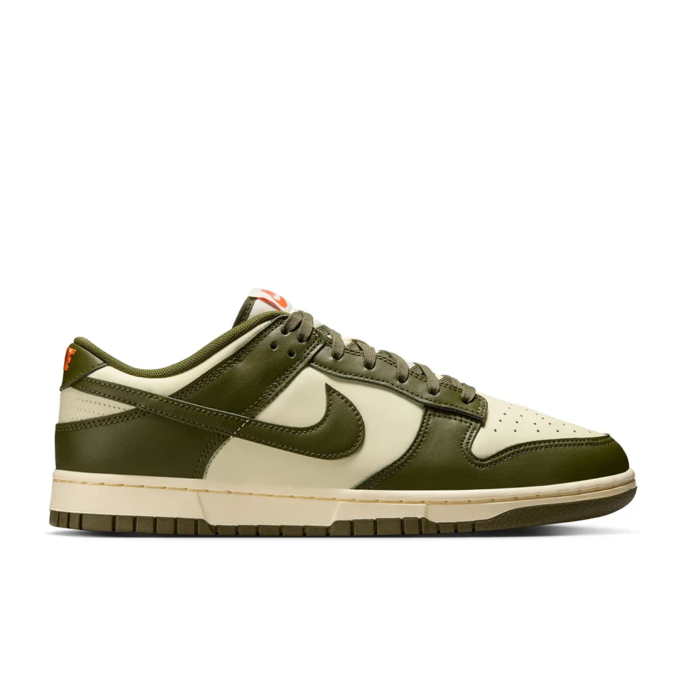 Men's Nike Dunk Low Retro -Coconut Milk/rough Green-electro Orange-IH0245-113