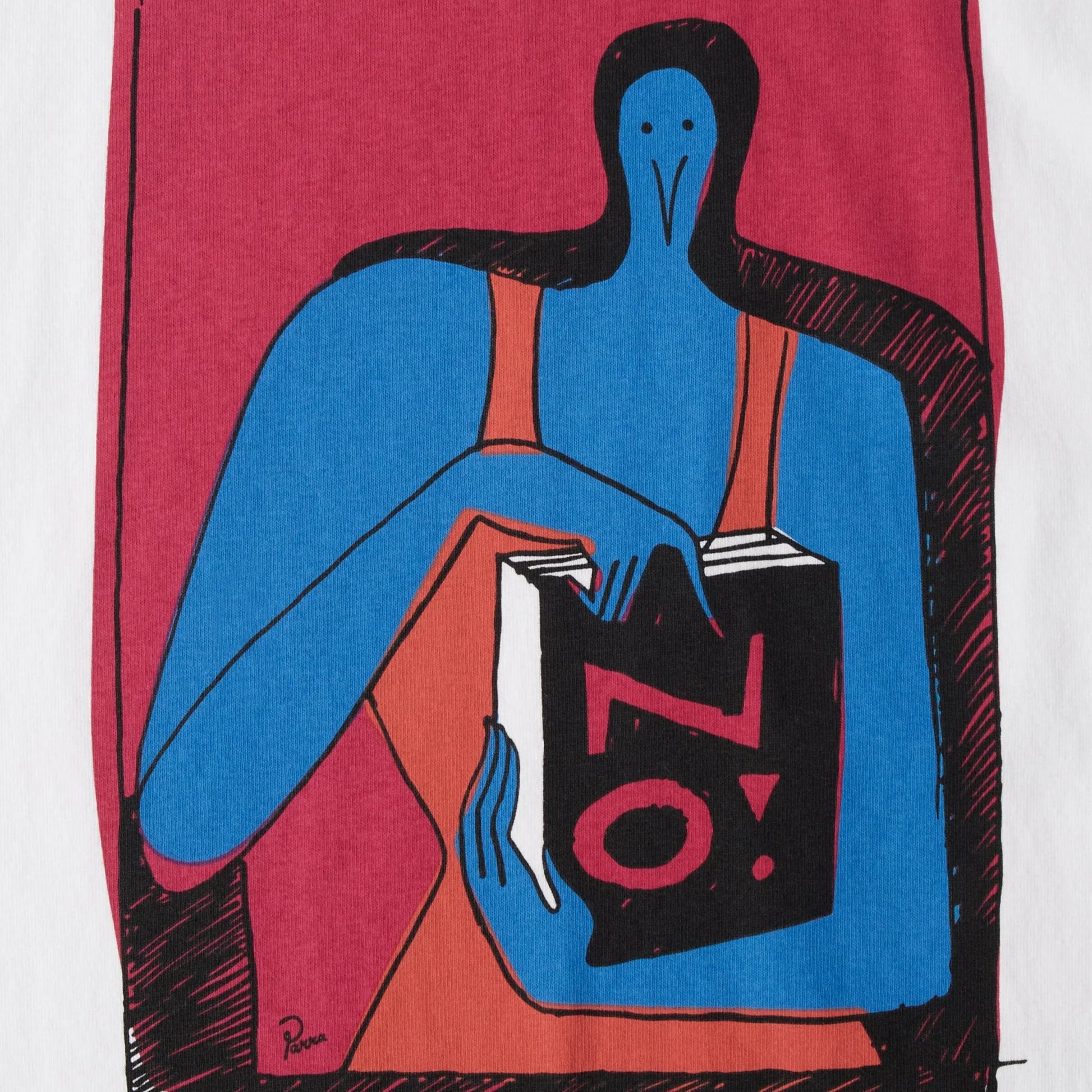 Parra No Books T-shirt-White- 54105