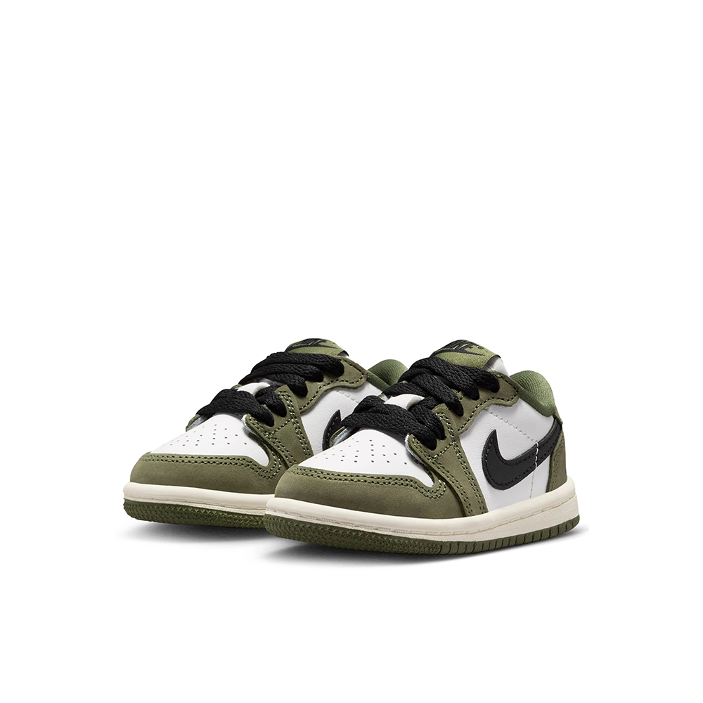 Toddler Jordan 1 Retro Low OG 'Medium Olive' - HQ6997-200