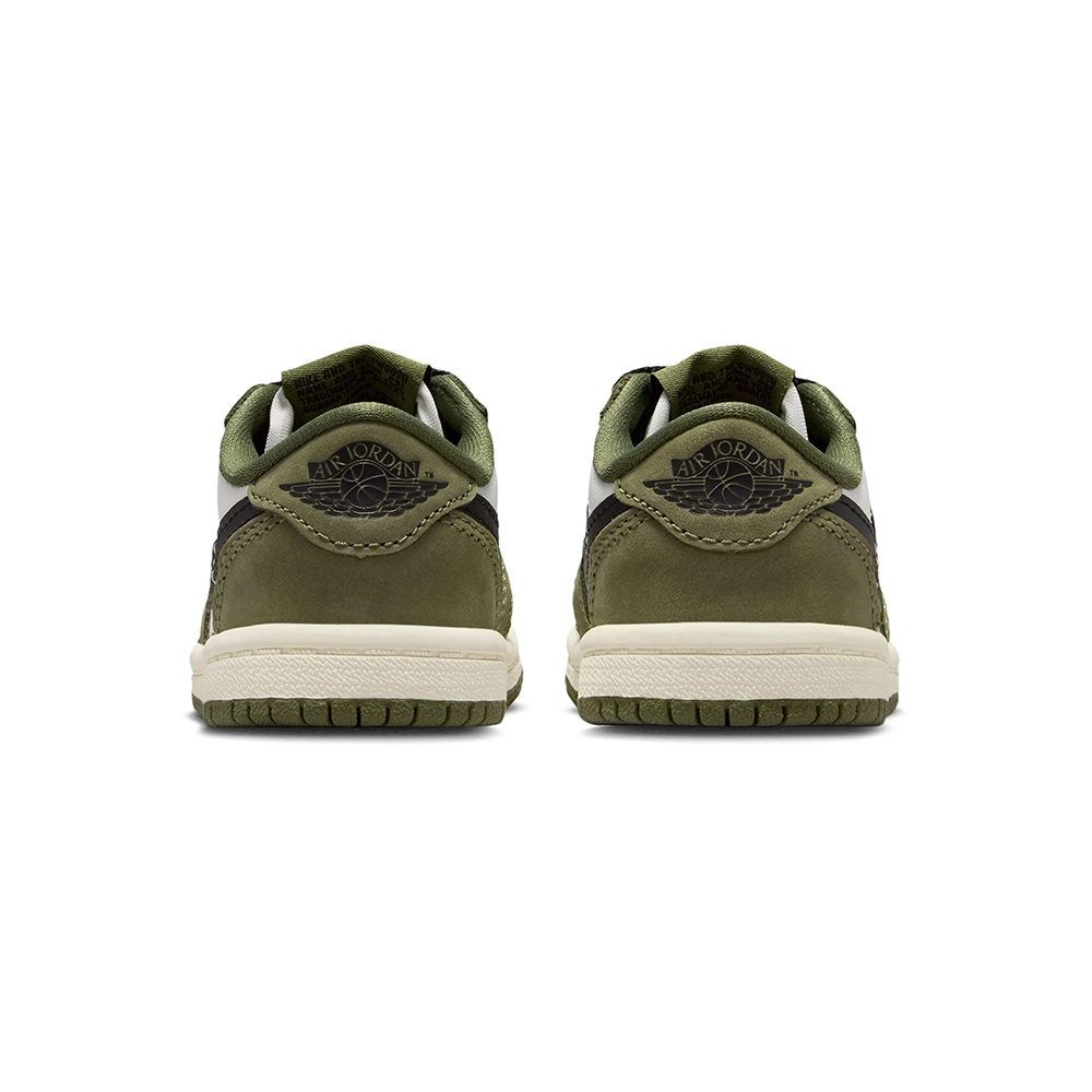 Toddler Jordan 1 Retro Low OG 'Medium Olive' - HQ6997-200