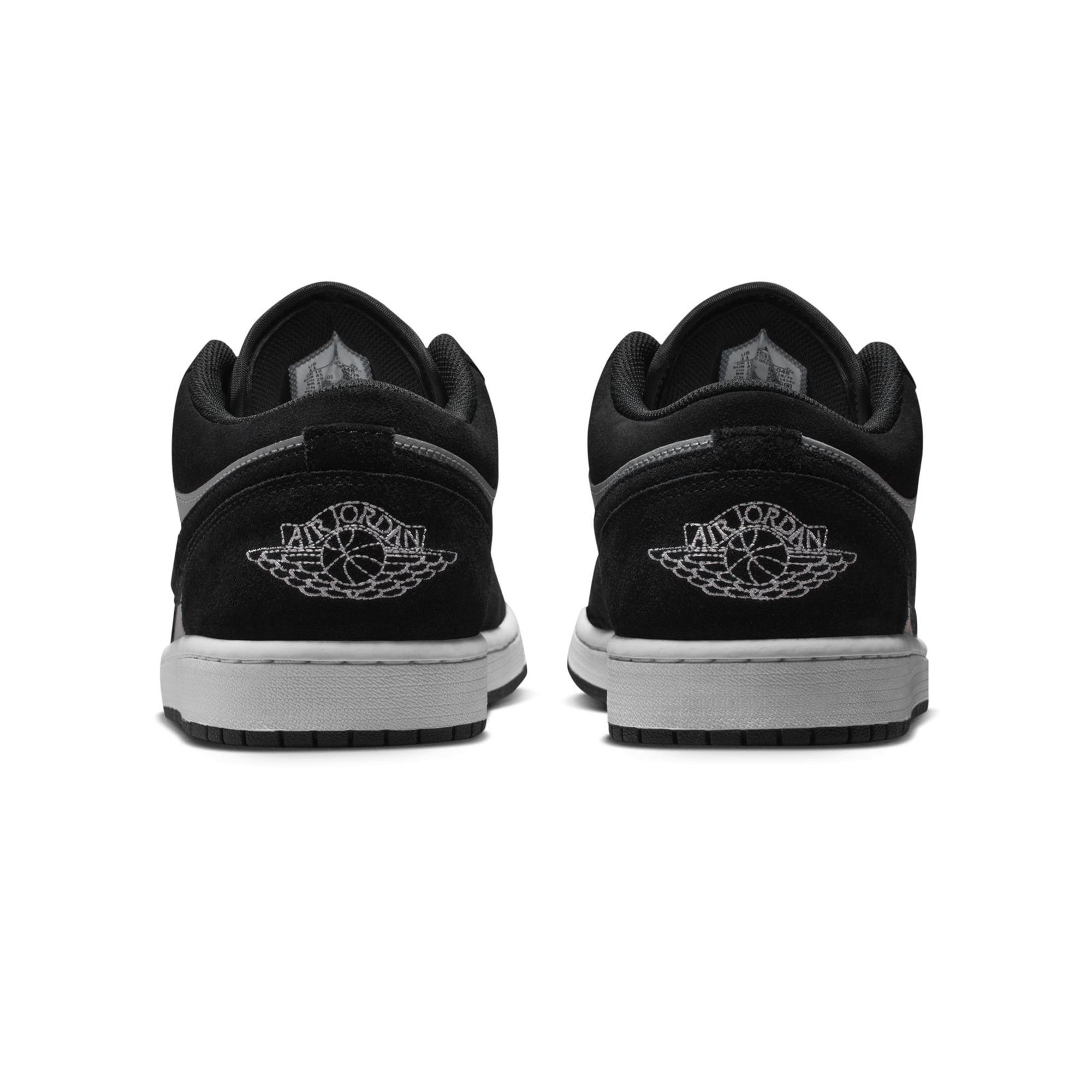 Men's Air Jordan 1 Low 'Black/Light Smoke Grey' - 553558-048