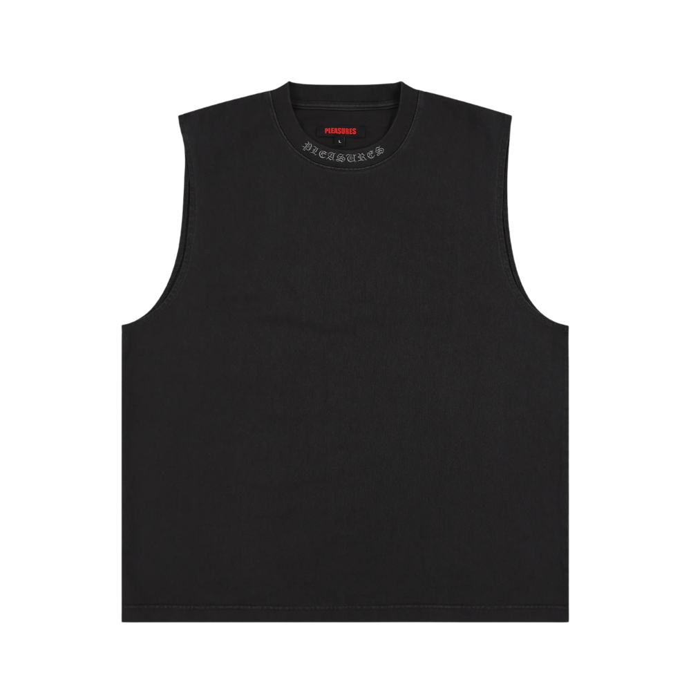 Pleasures Sorrow Sleeveless Shirt-Black - P26SU006