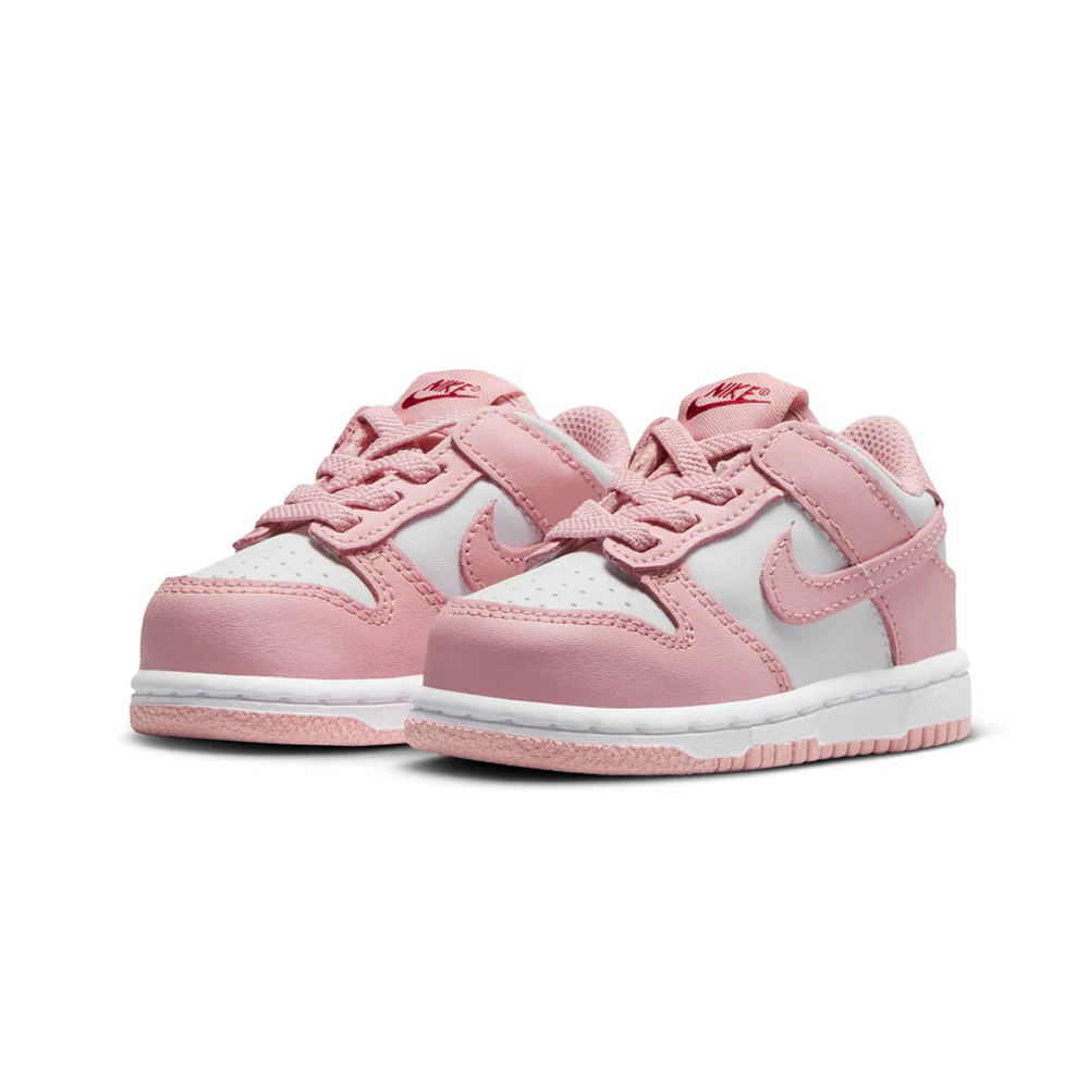 Toddler Nike Dunk Low 'White/Pomegranate' - HV0929-100