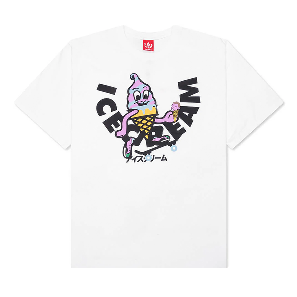 Ice Cream Skate Cone Ss Tee-White-451-3205