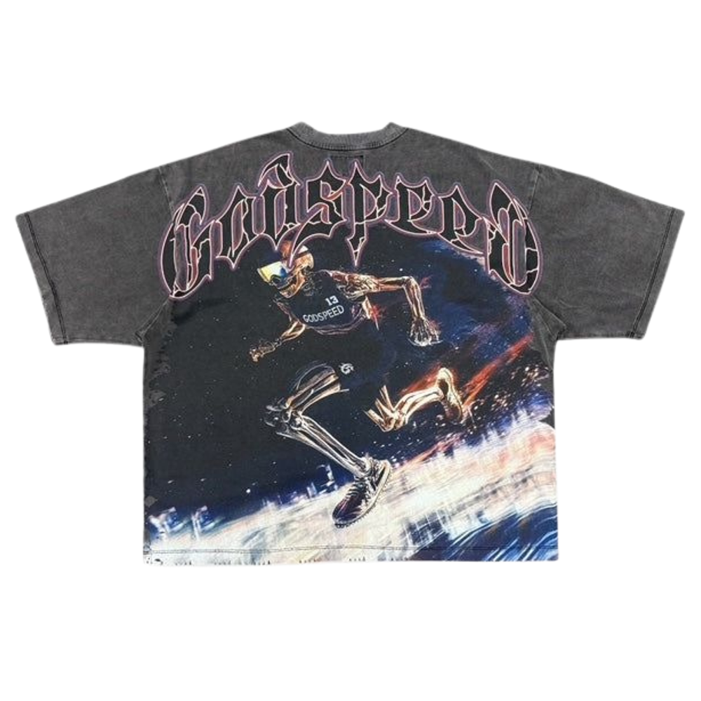 Godspeed GSPD Run Club-Grey Wash