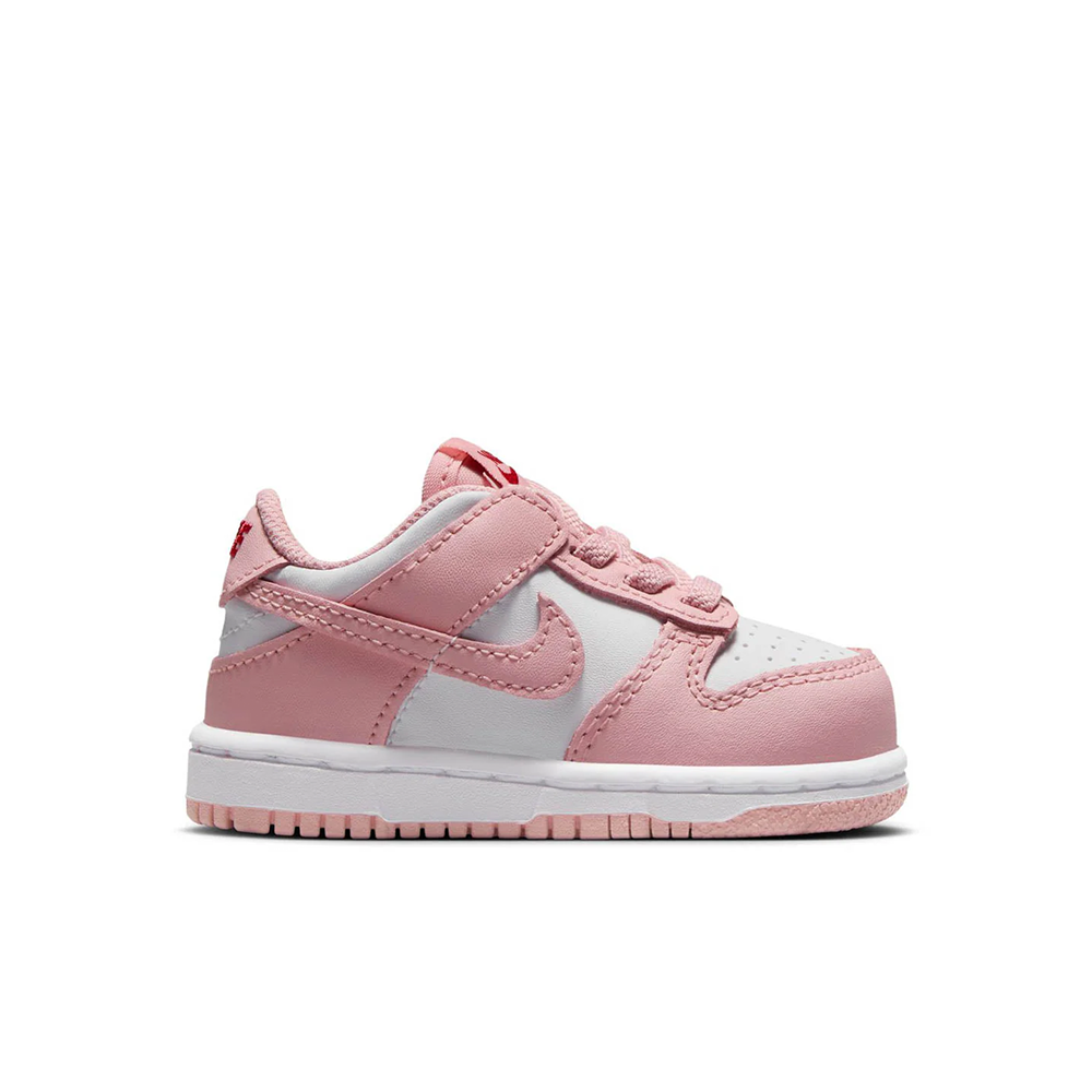 Toddler Nike Dunk Low 'White/Pomegranate' - HV0929-100