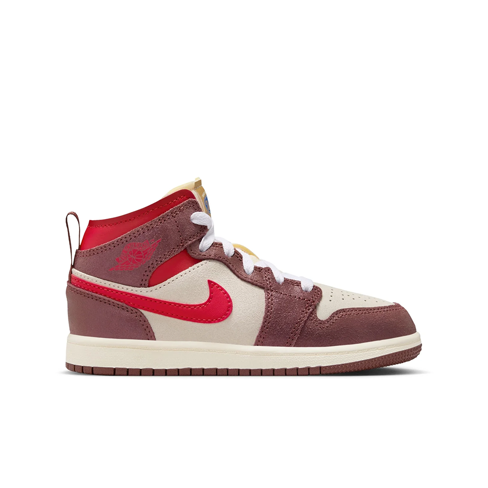 Preschool Jordan 1 Mid SE 'Breakfast' - HF3198-100