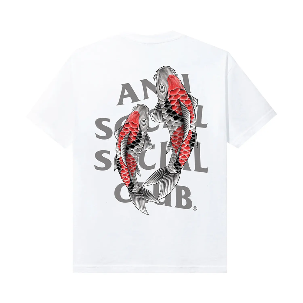 Anti Social Social Club Koi Garden 3M Reflective Tee -White -ASSC24WSSS11