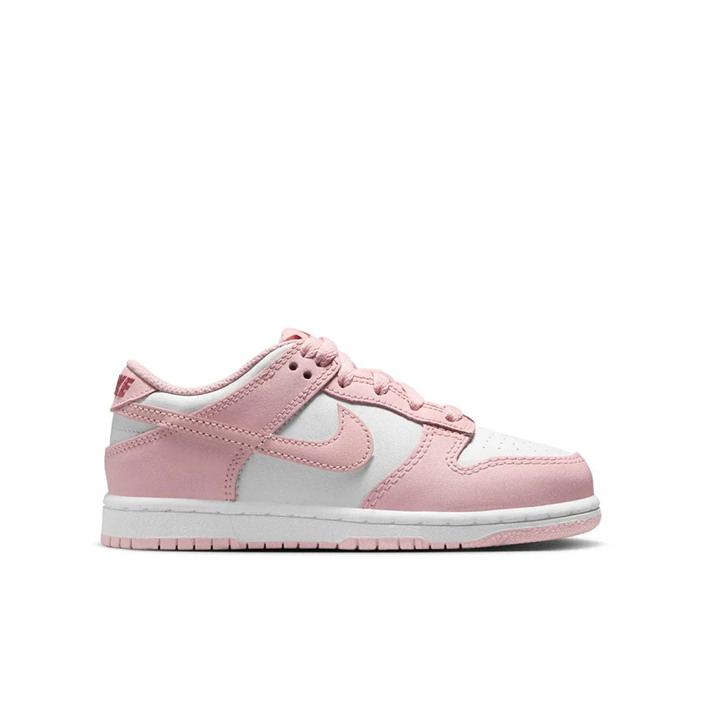 Preschool Nike Dunk Low 'White/Pomegranate' - HV0930-100