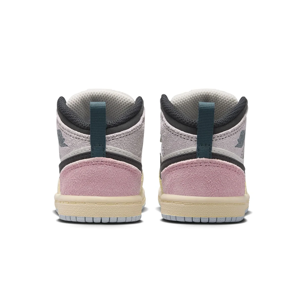 Toddler Jordan 1 Mid SE 'Sail/Iced Jade' - IB7054-100