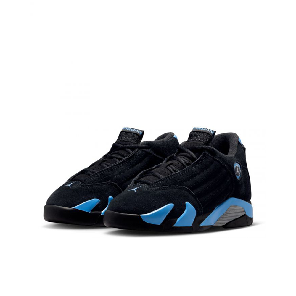 Preschool Jordan 14 Retro 'Black/University Blue' - 312092-007