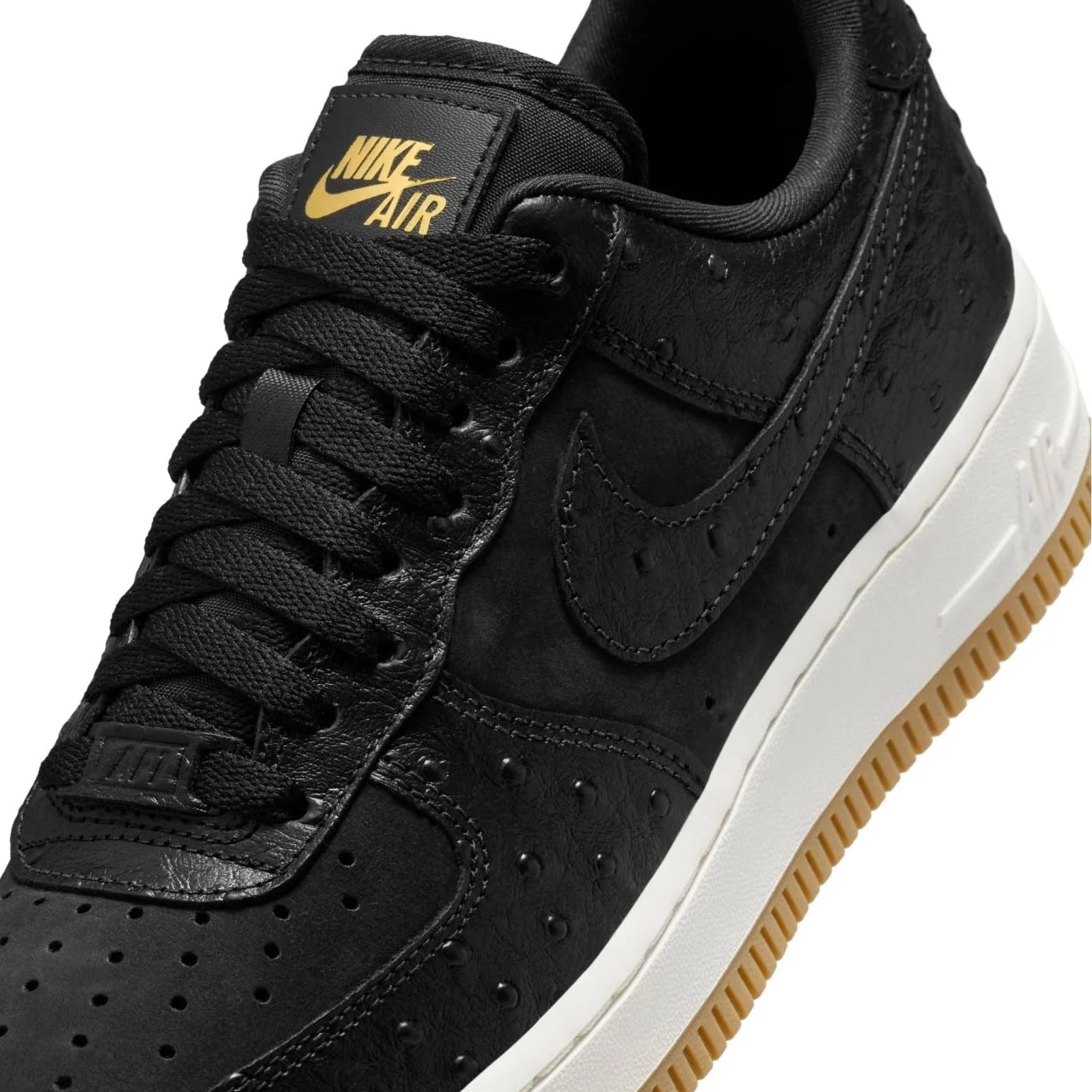 Wmns Nike Air Force 1 Low Lx 'Black Ostrich' - DZ2708-002
