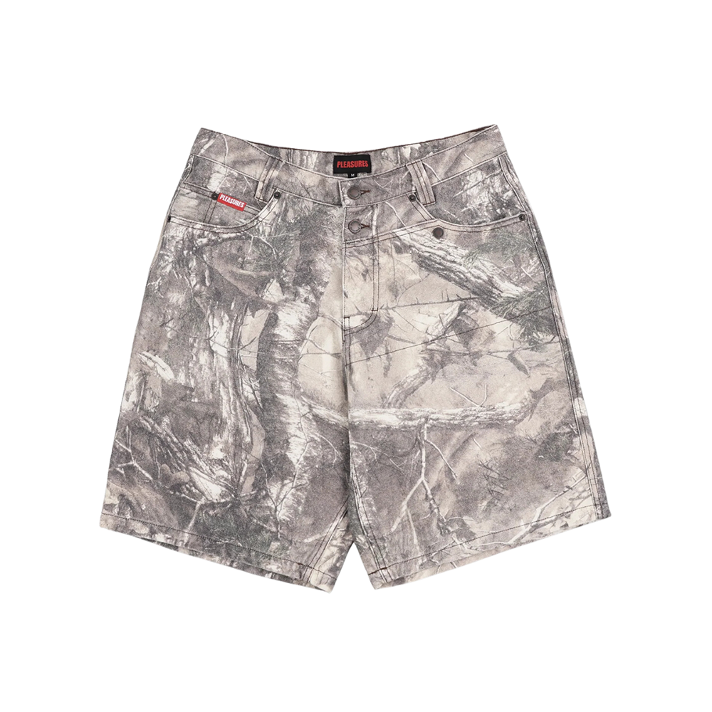 Pleasures Hunt Canvas Jorts-Camo-P25F056