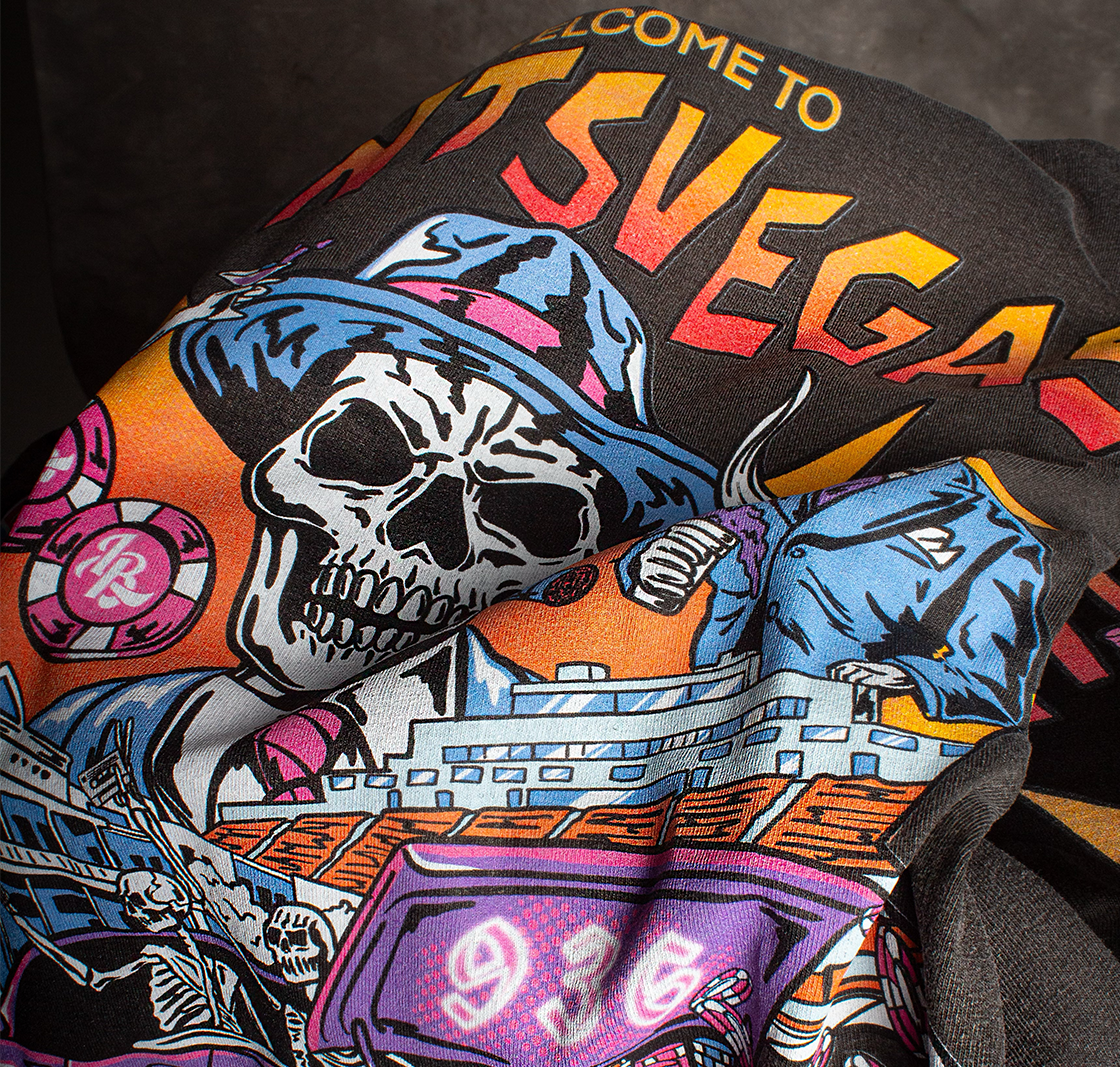 LEE BARON 'HUNTSVEGAS' 3.0 TEE-GRAY