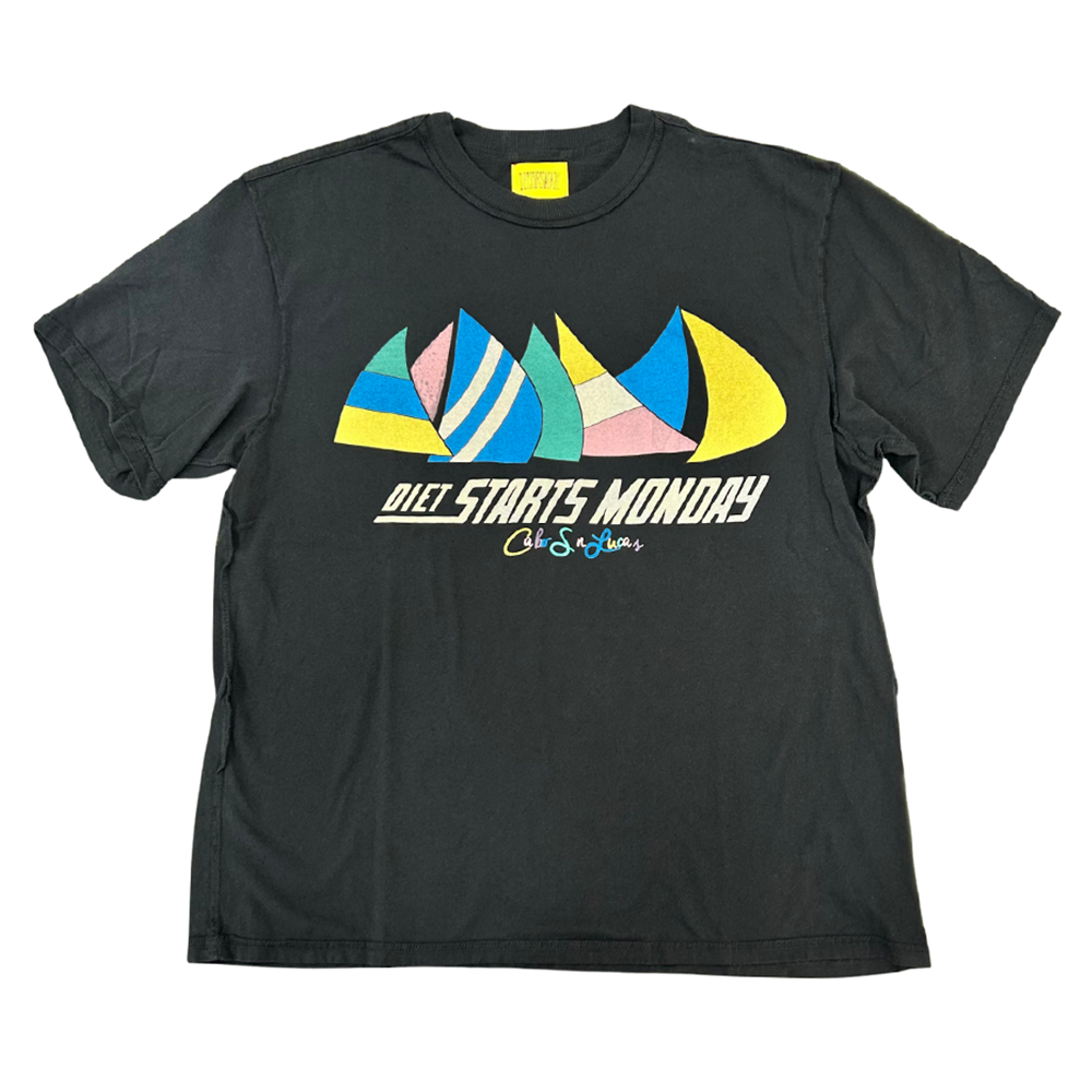 Diet Starts Monday Sails Tee-Vintage Black-DSM-SUM24-042