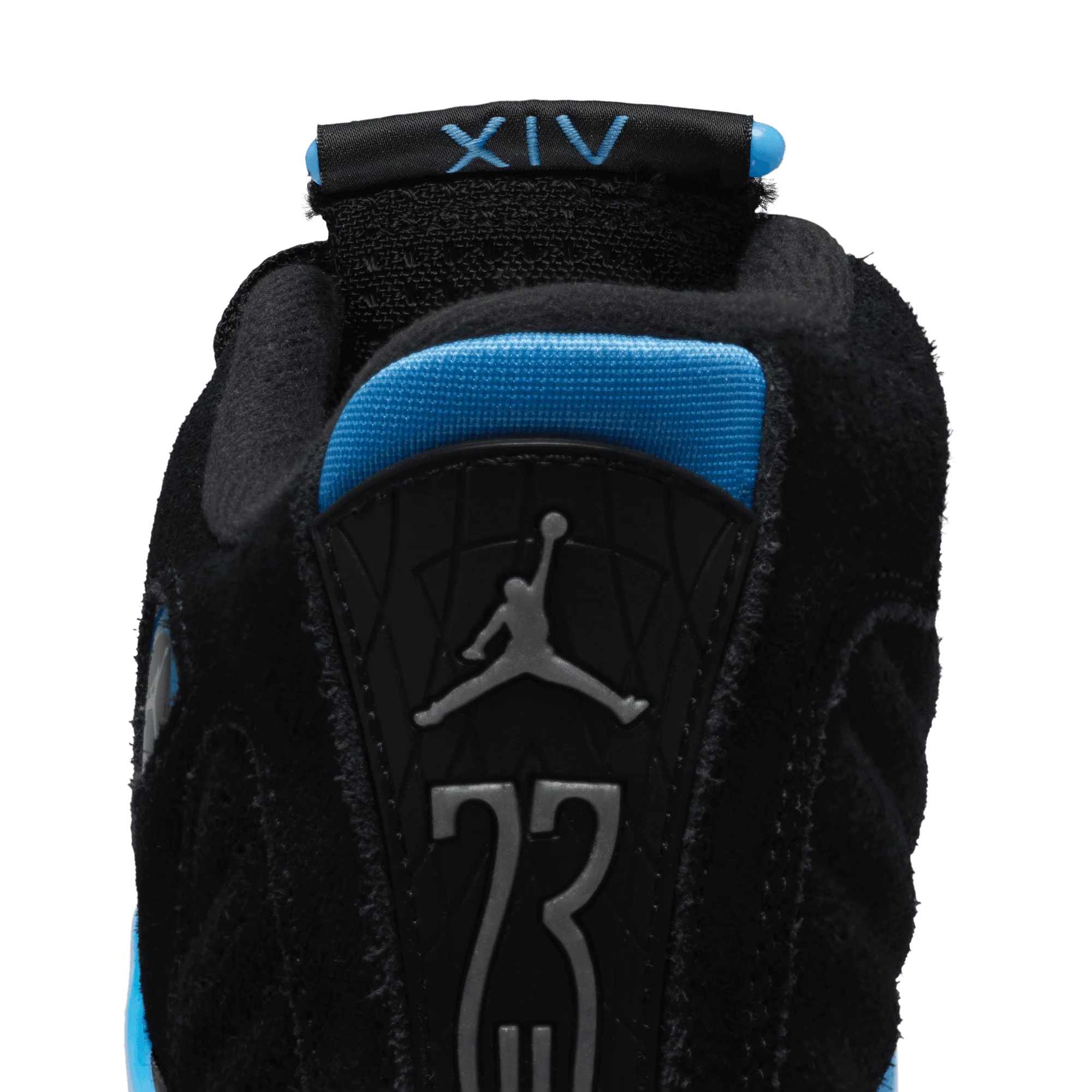 Grade School Air Jordan 14 Retro 'Black/University Blue' - 487524-007