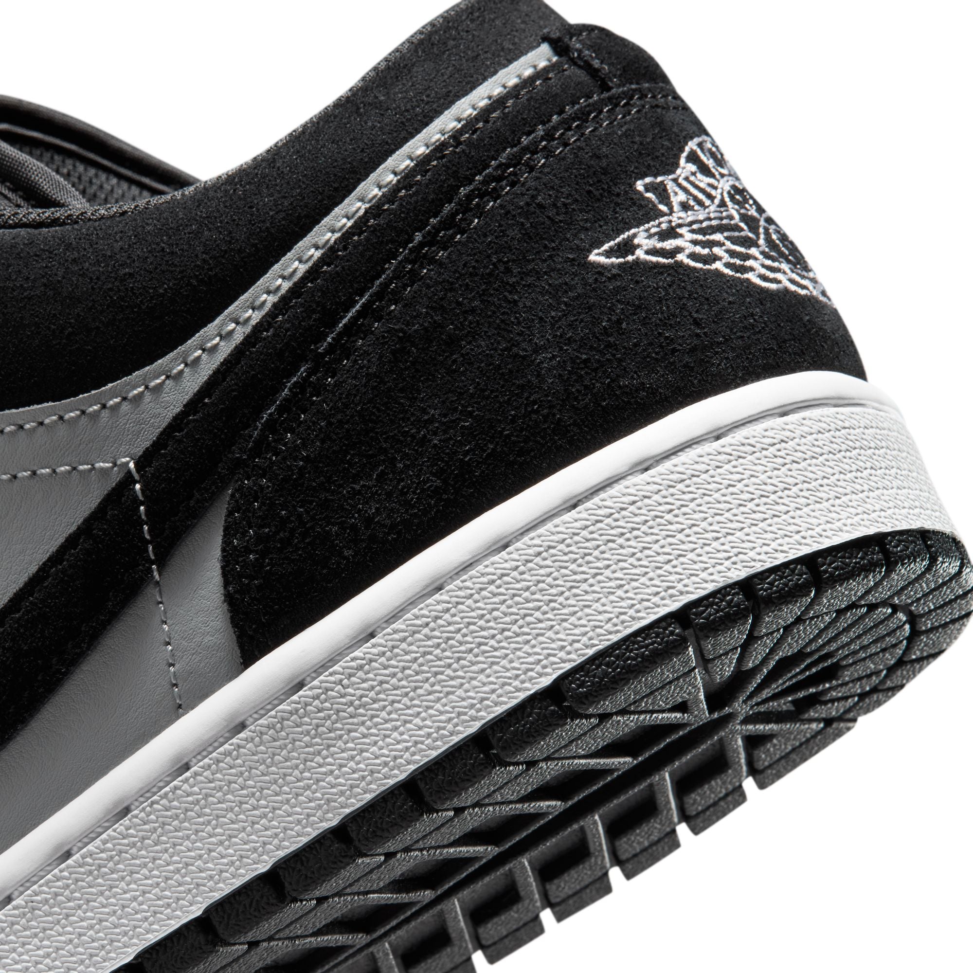 Men's Air Jordan 1 Low 'Black/Light Smoke Grey' - 553558-048