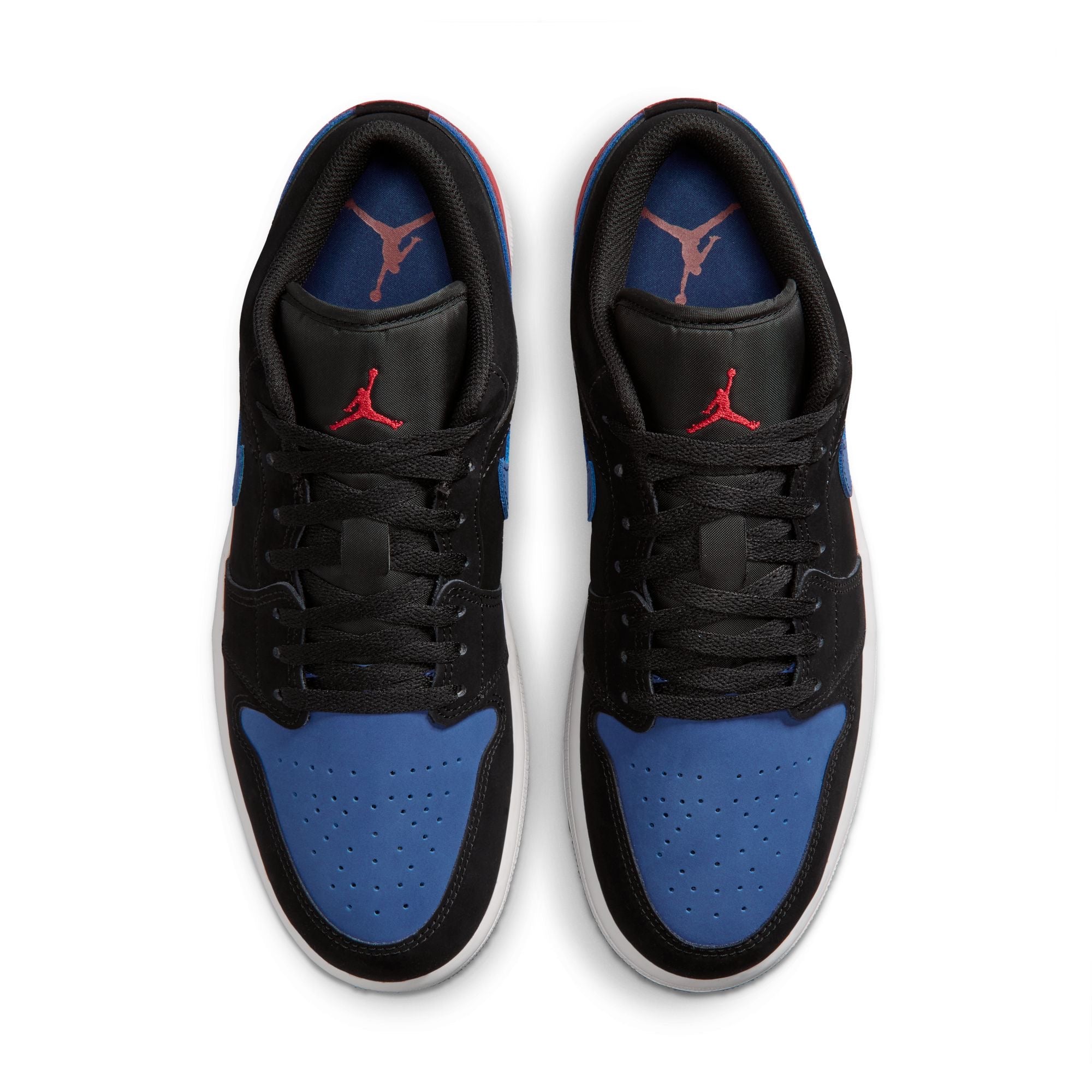 Men's Air Jordan 1 Low 'Black Summit/True Blue' - 553558-049