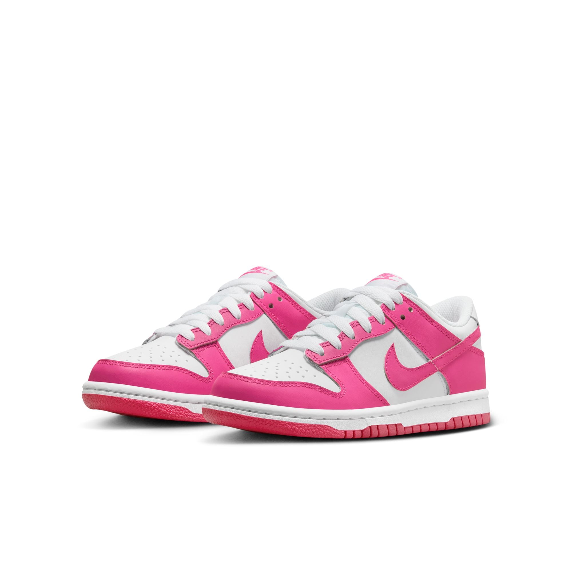 Grade School Nike Dunk Low 'Laser Fuchsia' - FB9109-102