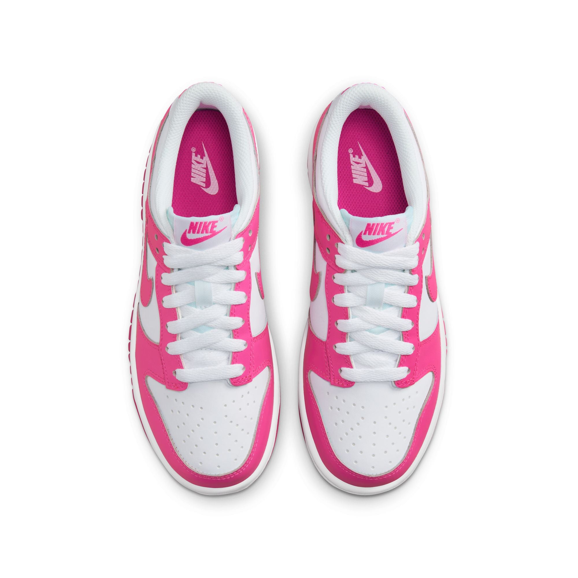 Grade School Nike Dunk Low 'Laser Fuchsia' - FB9109-102