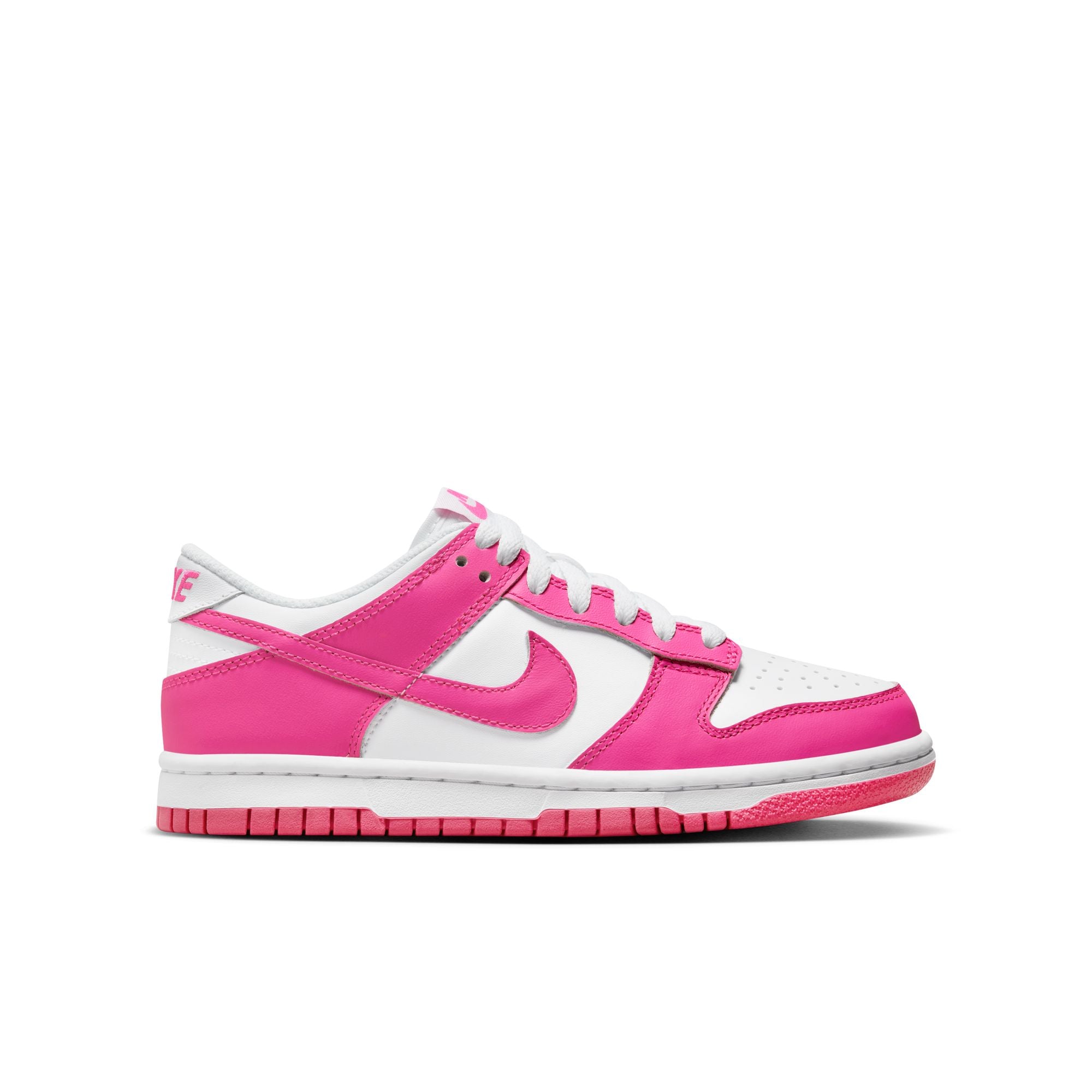 Grade School Nike Dunk Low 'Laser Fuchsia' - FB9109-102