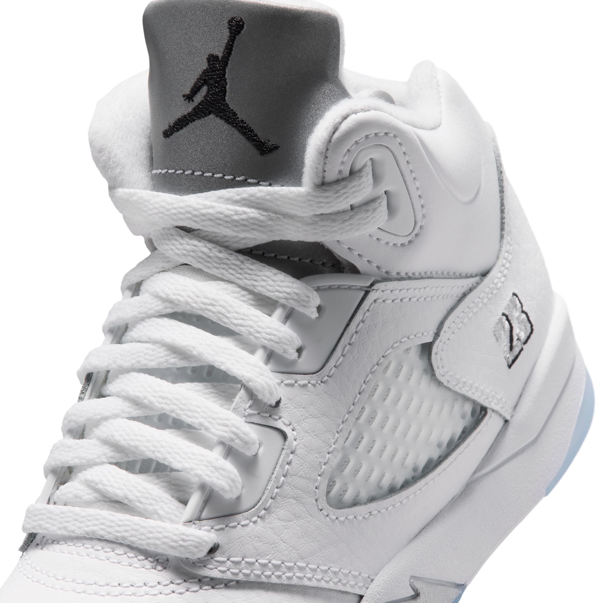 Preschool Jordan 5 Retro OG 'White Metallic' - HQ7979-103