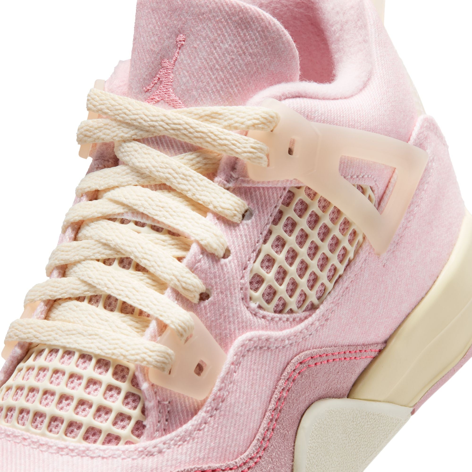 Preschool Jordan 4 Retro TEX 'Iced Carmine' - IB6715-600