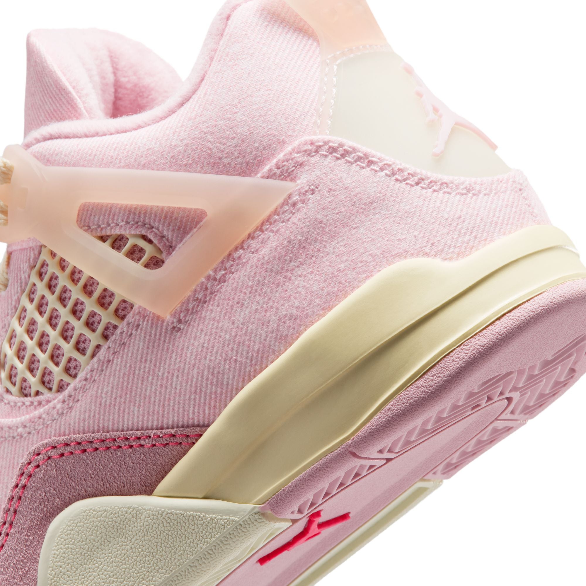 Preschool Jordan 4 Retro TEX 'Iced Carmine' - IB6715-600