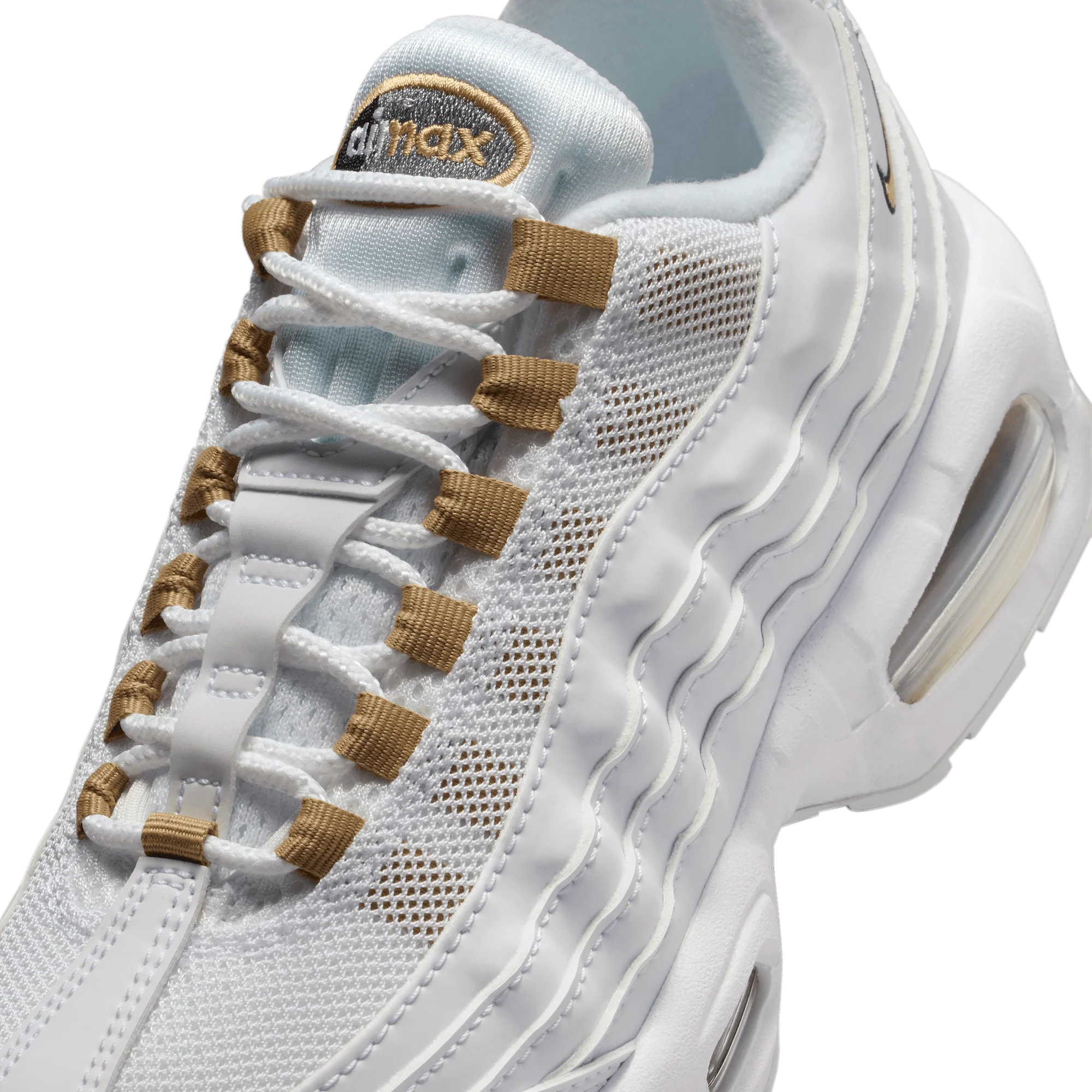 Grade School Nike Air Max 95 BB LTR 'White/Gold' - II4130-102