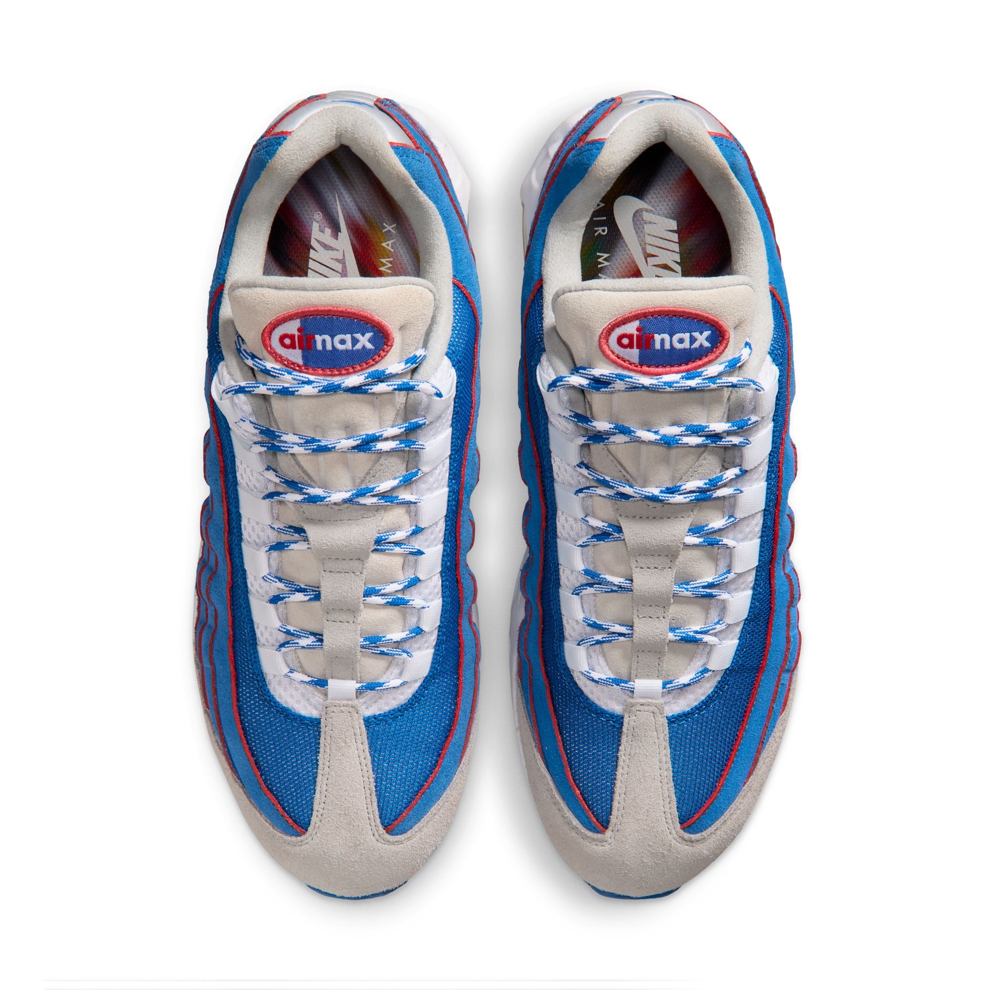 Men's Nike Air Max 95 Big Bubble 'Blue Sapphire and Action Red' - IR1944-400