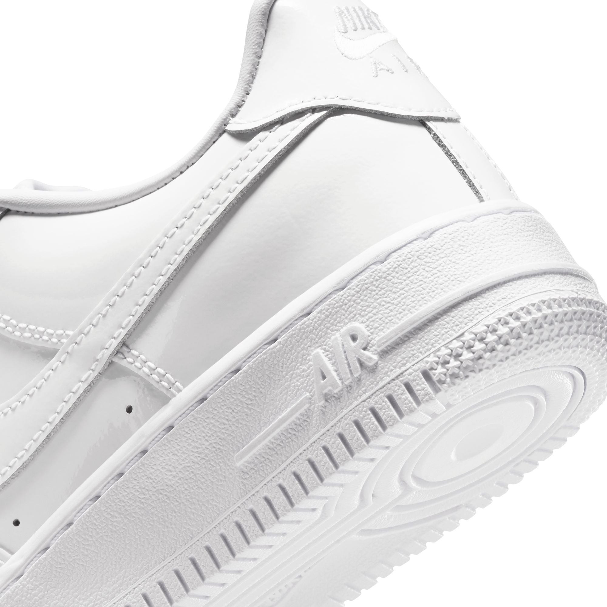 Grade School Nike Air Force 1 Low BG 'White Patent' - IV2448-100